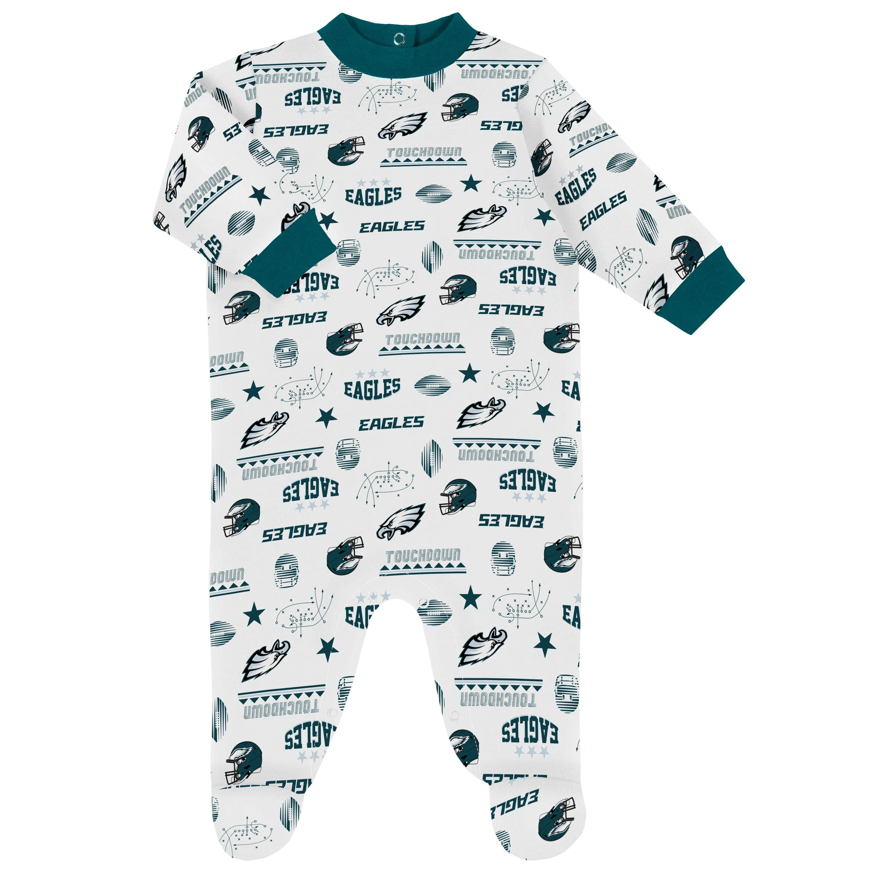 3-Piece Baby Boys Philadelphia Eagles Bodysuit, Sleep 'N Play, and Cap Set Gerber Childrenswea