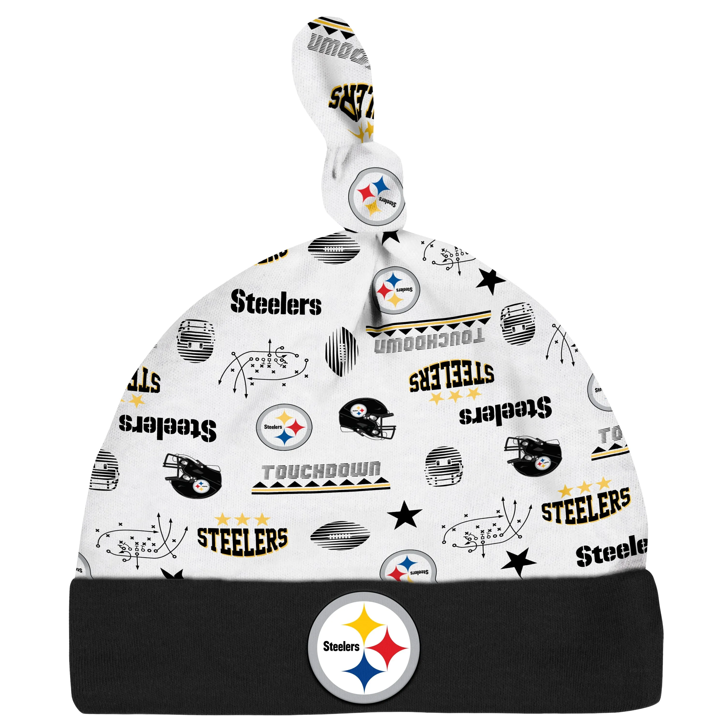 3-Piece Baby Boys Pittsburgh Steelers Bodysuit, Sleep 'N Play, and Cap Set Gerber Childrenswea