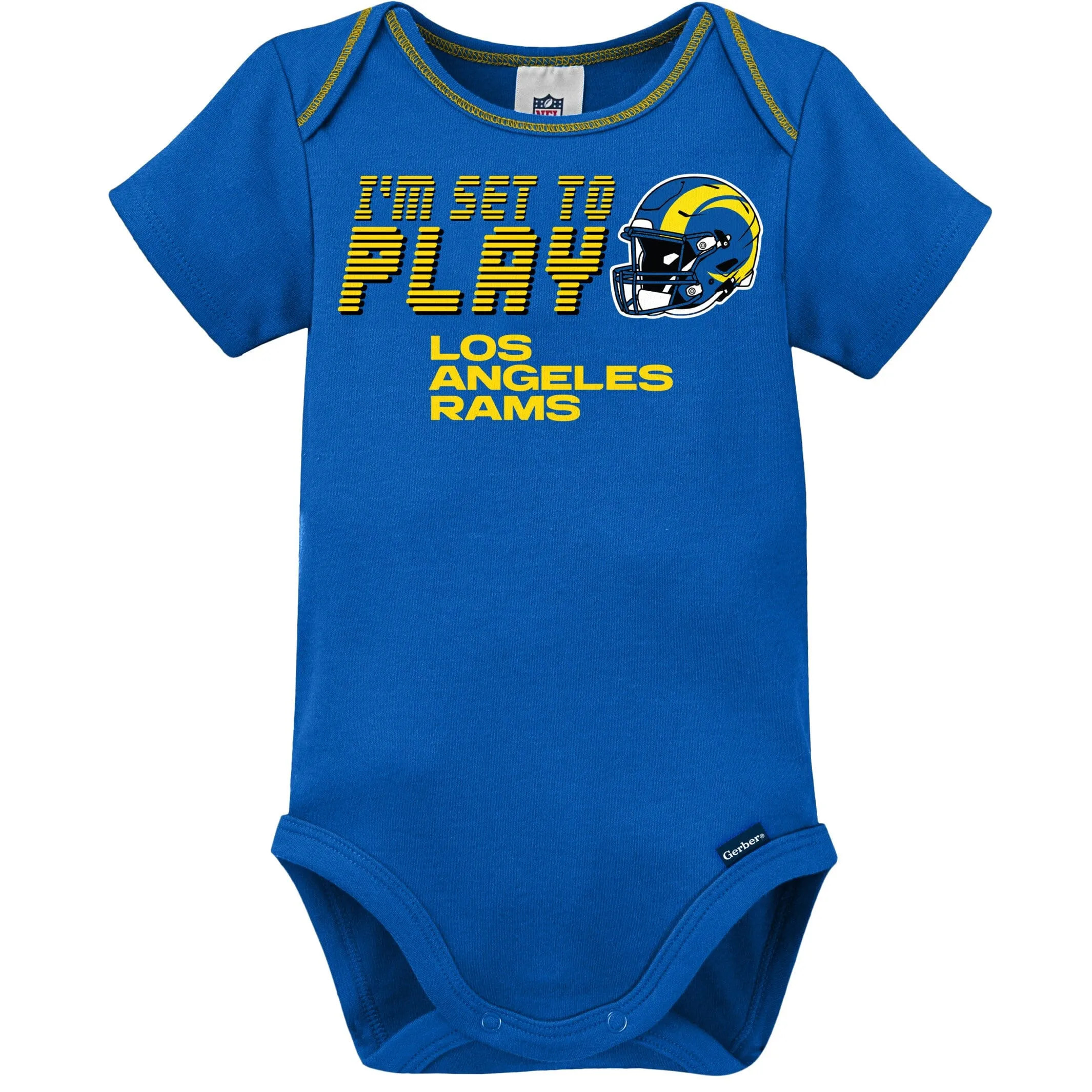 3-Piece Baby Boys Rams Bodysuit, Sleep 'N Play & Cap Set Gerber Childrenswea
