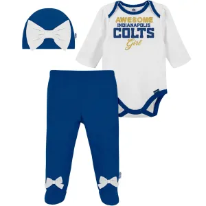 3-Piece Baby Girls Colts Bodysuit, Footed Pant, & Cap Set Gerber Childrenswea
