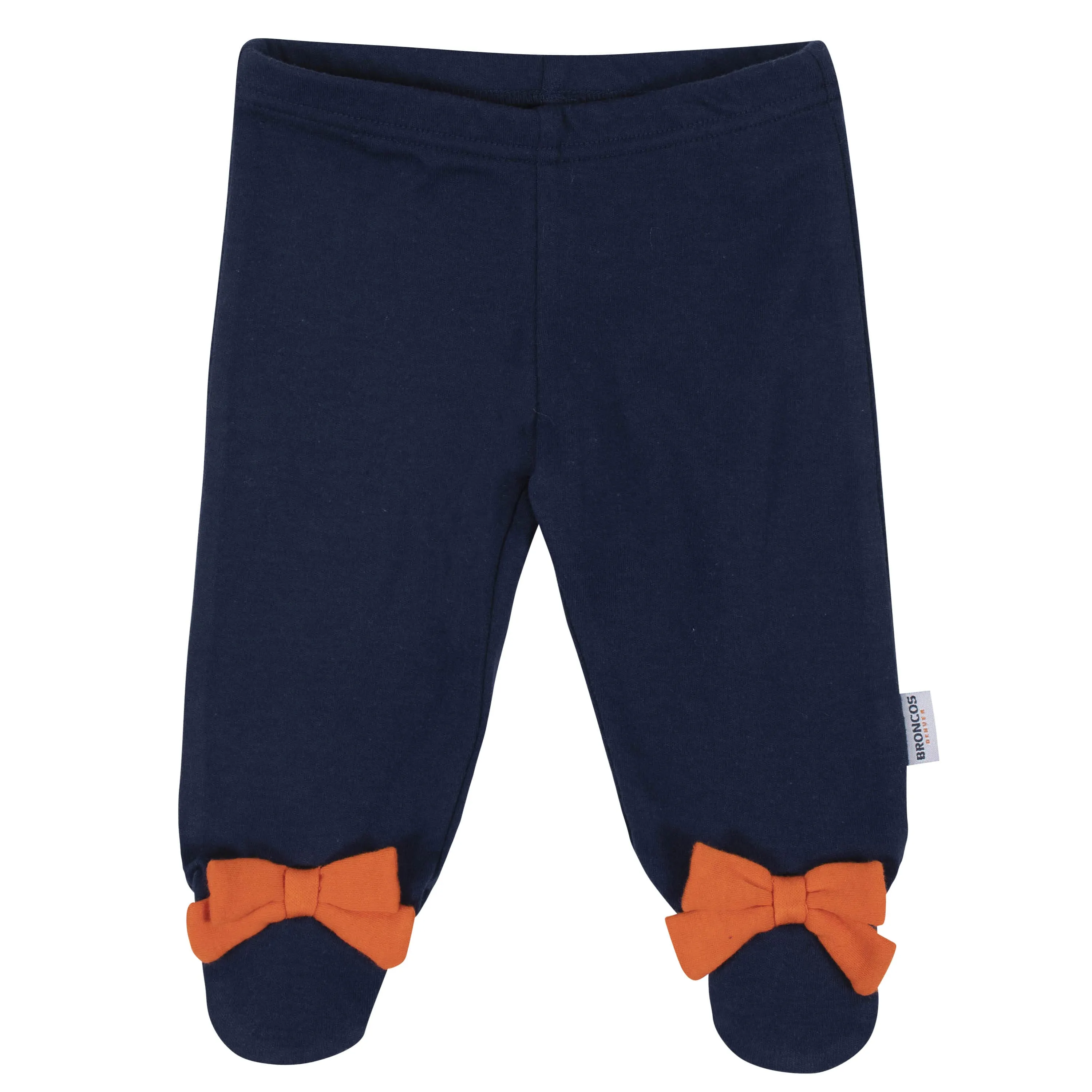 3-Piece Baby Girls Denver Broncos Bodysuit, Footed Pant, and Cap Set Gerber Childrenswea