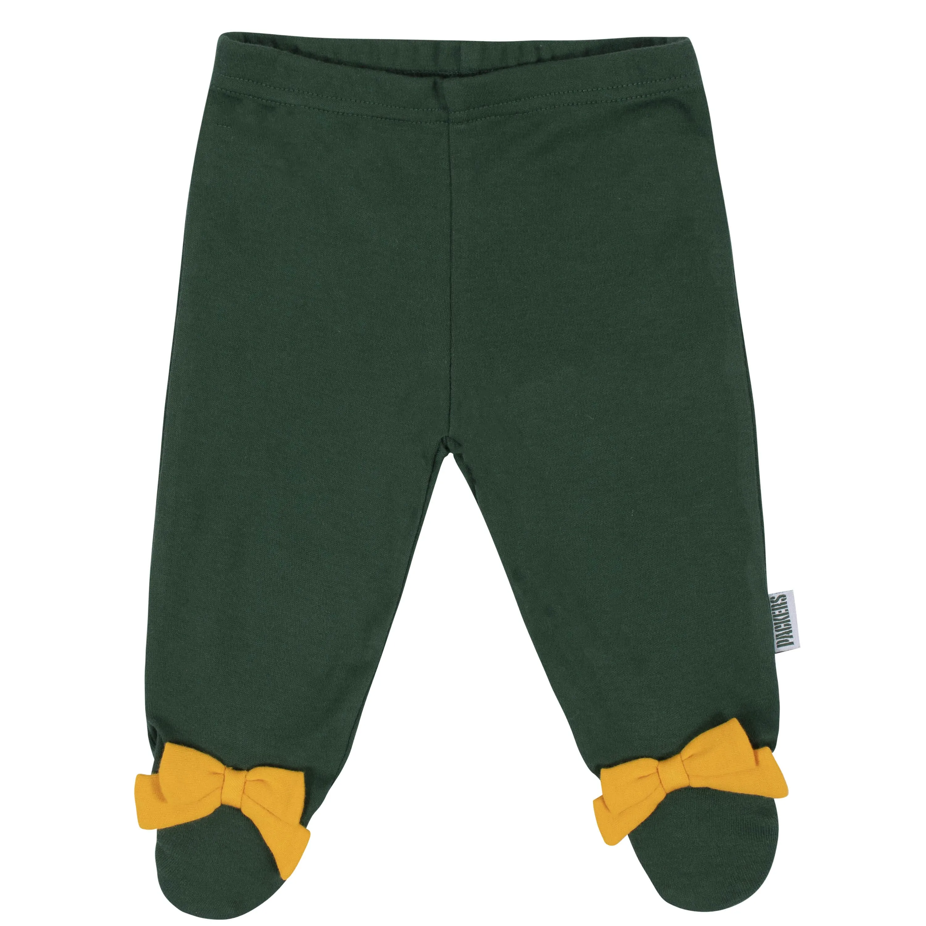 3-Piece Baby Girls Green Bay Packers Bodysuit, Footed Pant, and Cap Set Gerber Childrenswea