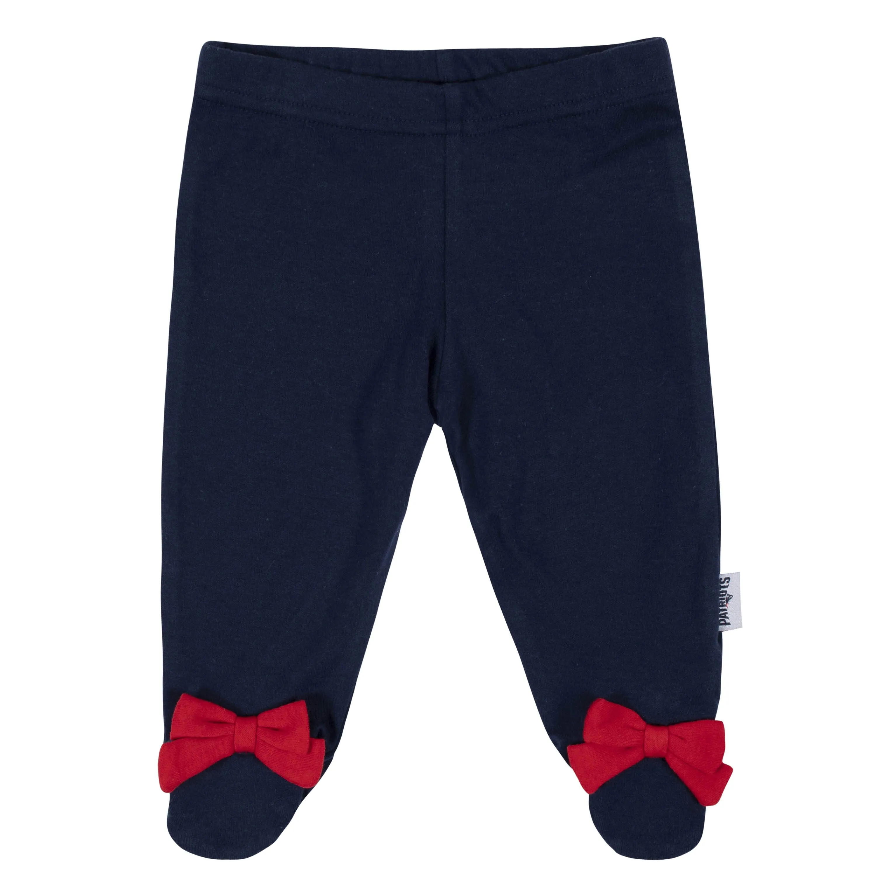 3-Piece Baby Girls New England Patriots Bodysuit, Footed Pant, and Cap Set Gerber Childrenswea