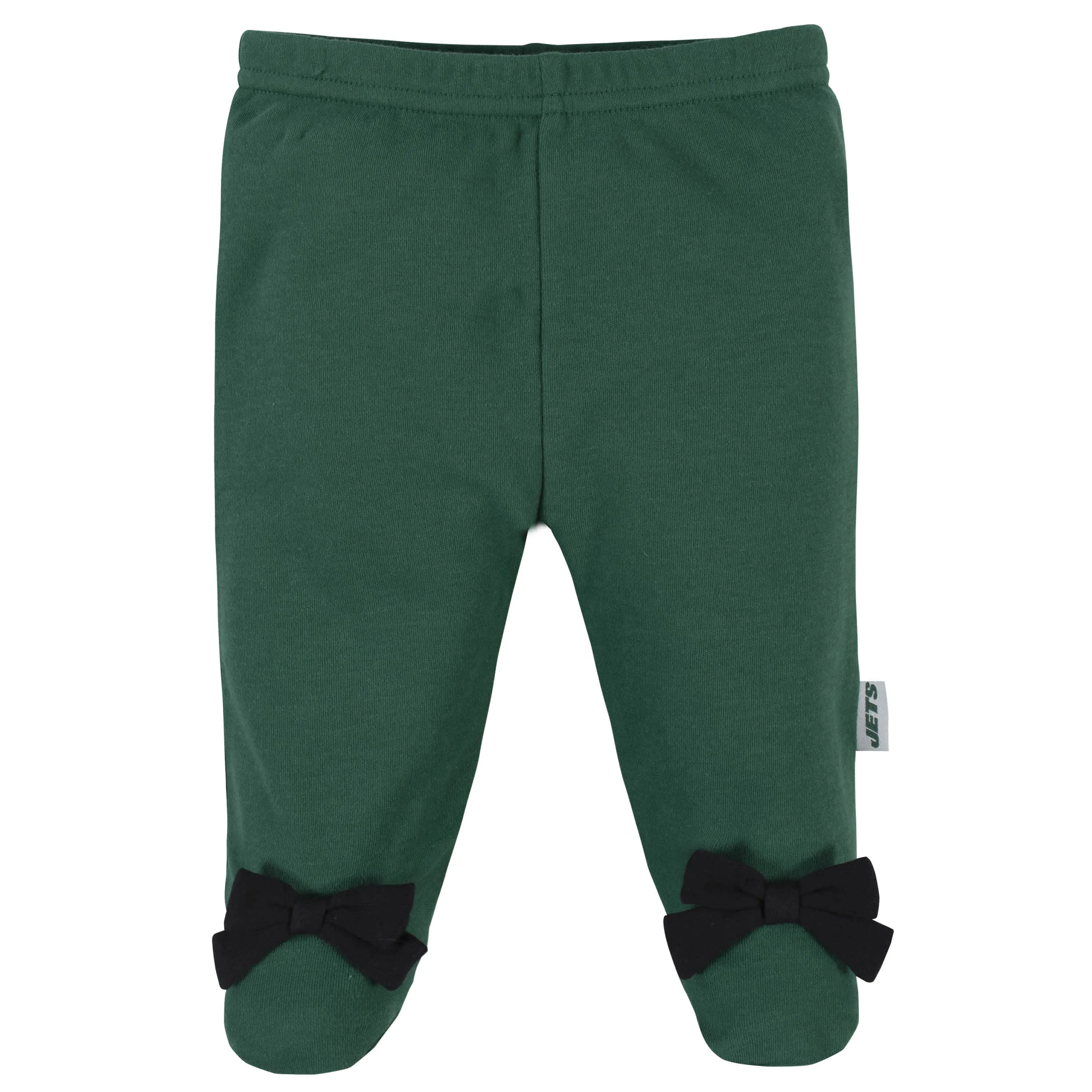 3-Piece Baby Girls New York Jets Bodysuit, Footed Pant, and Cap Set Gerber Childrenswea