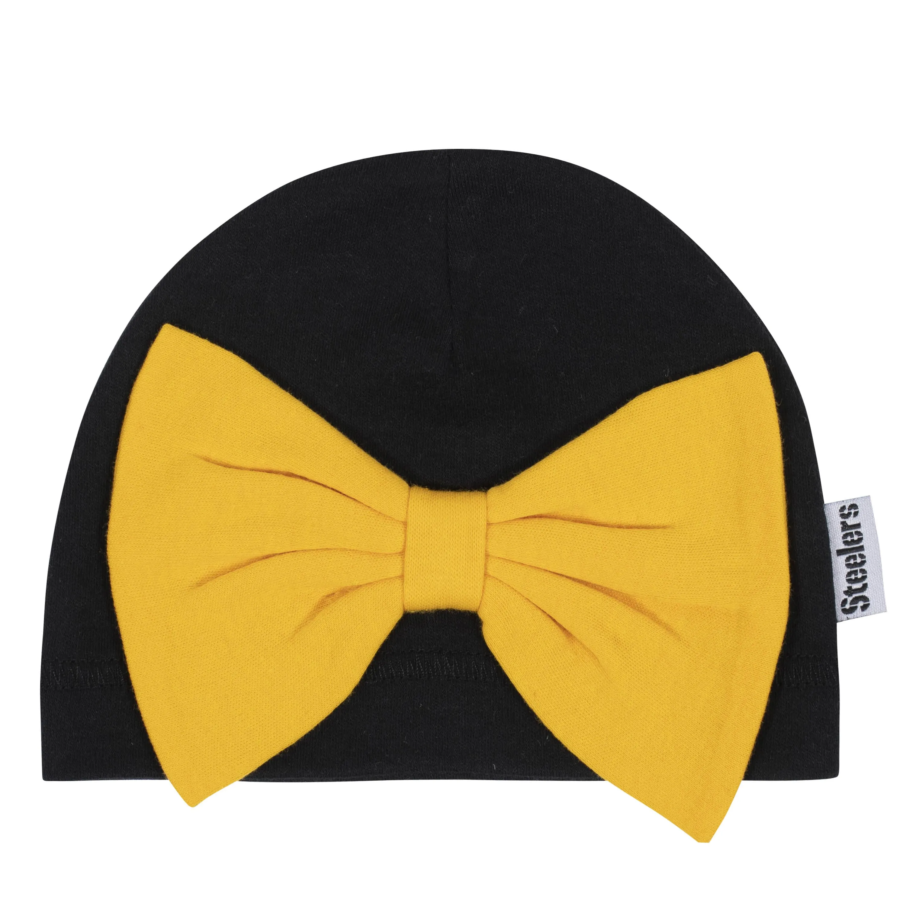 3-Piece Baby Girls Pittsburgh Steelers Bodysuit, Footed Pant, and Cap Set Gerber Childrenswea