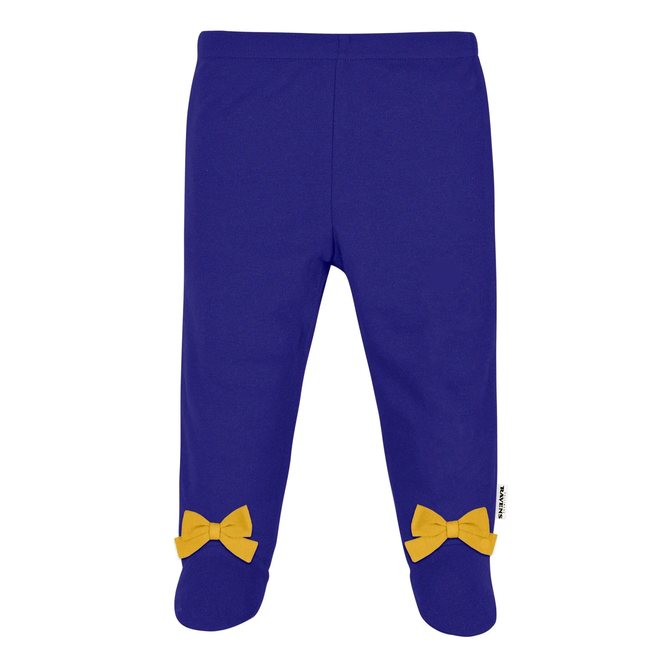 3-Piece Baby Girls Ravens Bodysuit, Footed Pant, & Cap Set Gerber Childrenswea