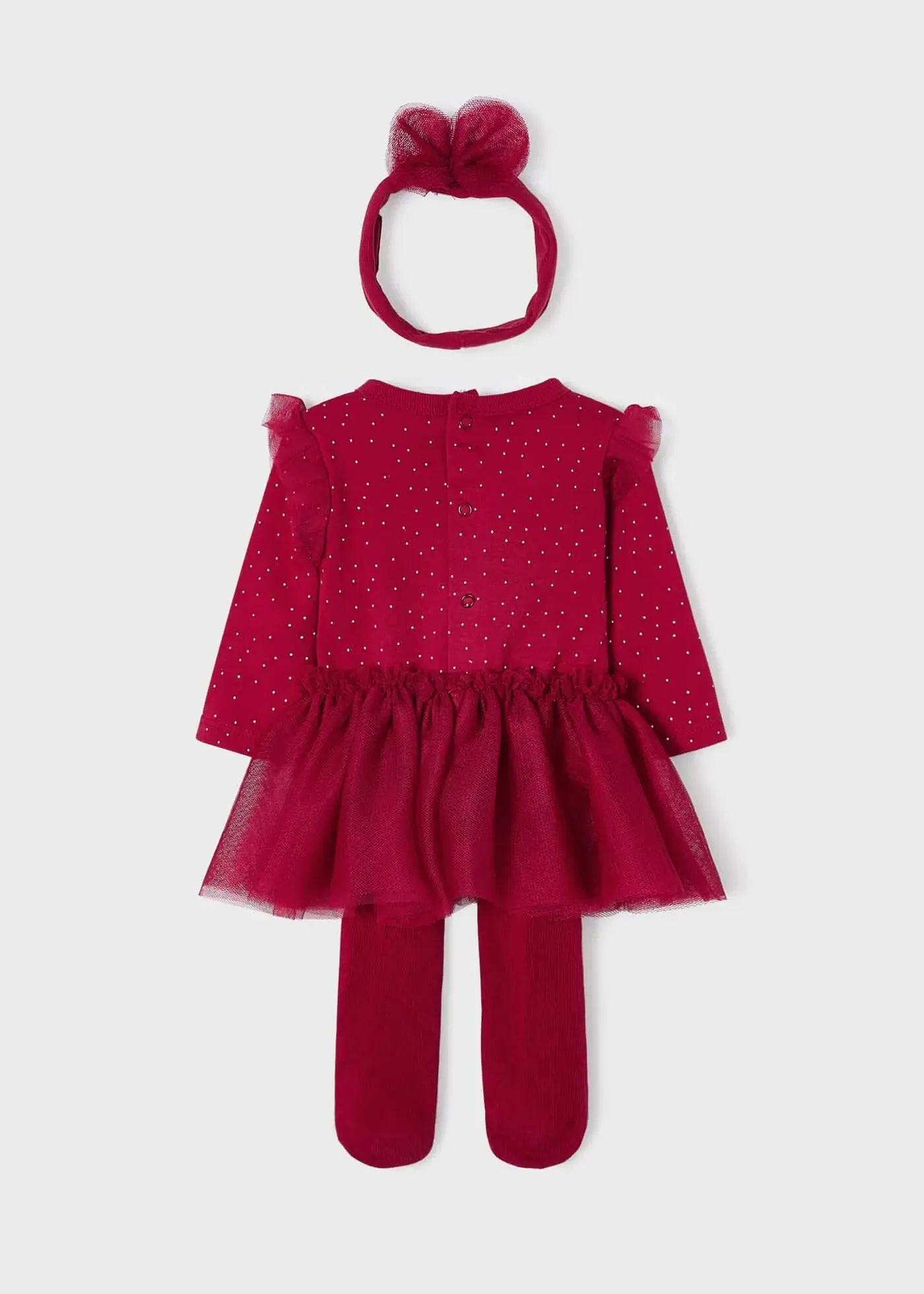 3-Piece Set With Tutu Skirt Newborn Girl | Mayoral