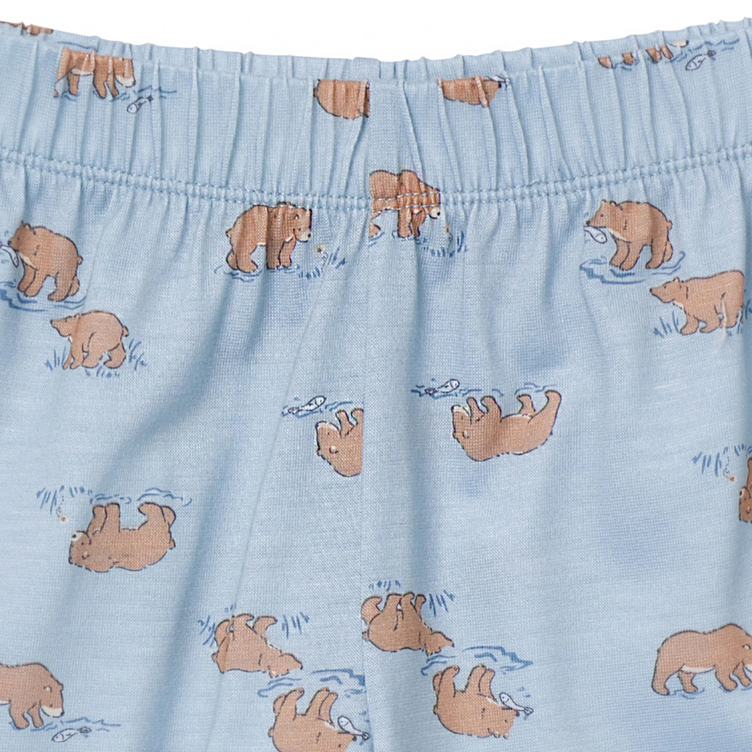 3-Piece Toddler Boys Bear T-Shirt, Shorts & Pants Pajama Set Gerber Childrenswea