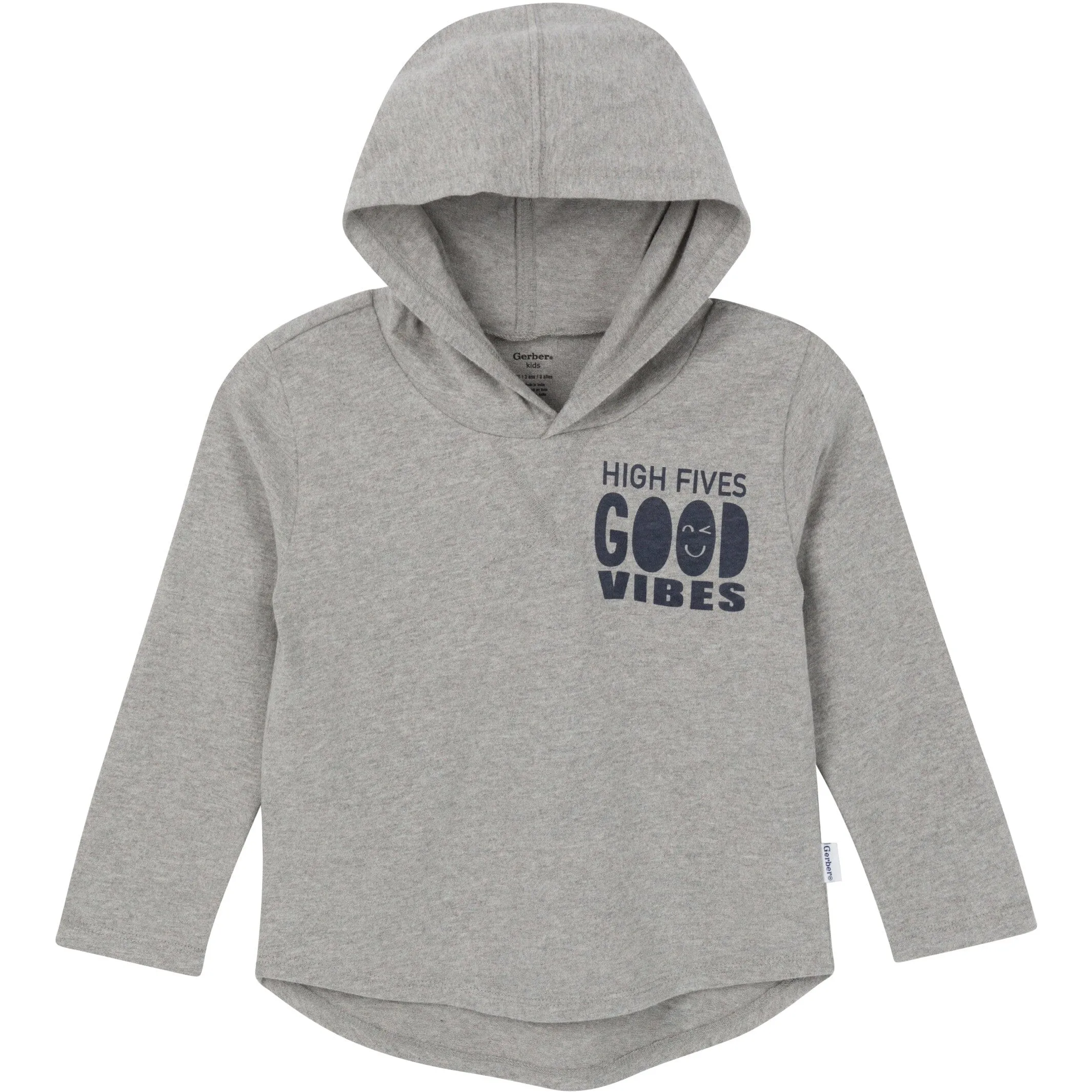 3-Piece Toddler Boys Good Vibes Tee, Hooded Top and Joggers Set Gerber Childrenswea