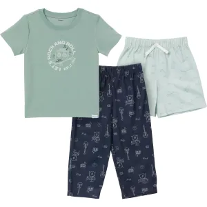 3-Piece Toddler Boys Rock & Roll T-Shirt, Shorts & Pants Pajama Set Gerber Childrenswea