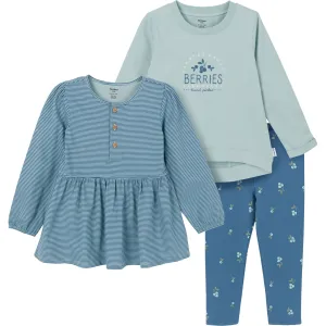 3-Piece Toddler Girls Blueberries Tunics and Leggings Set Gerber Childrenswea