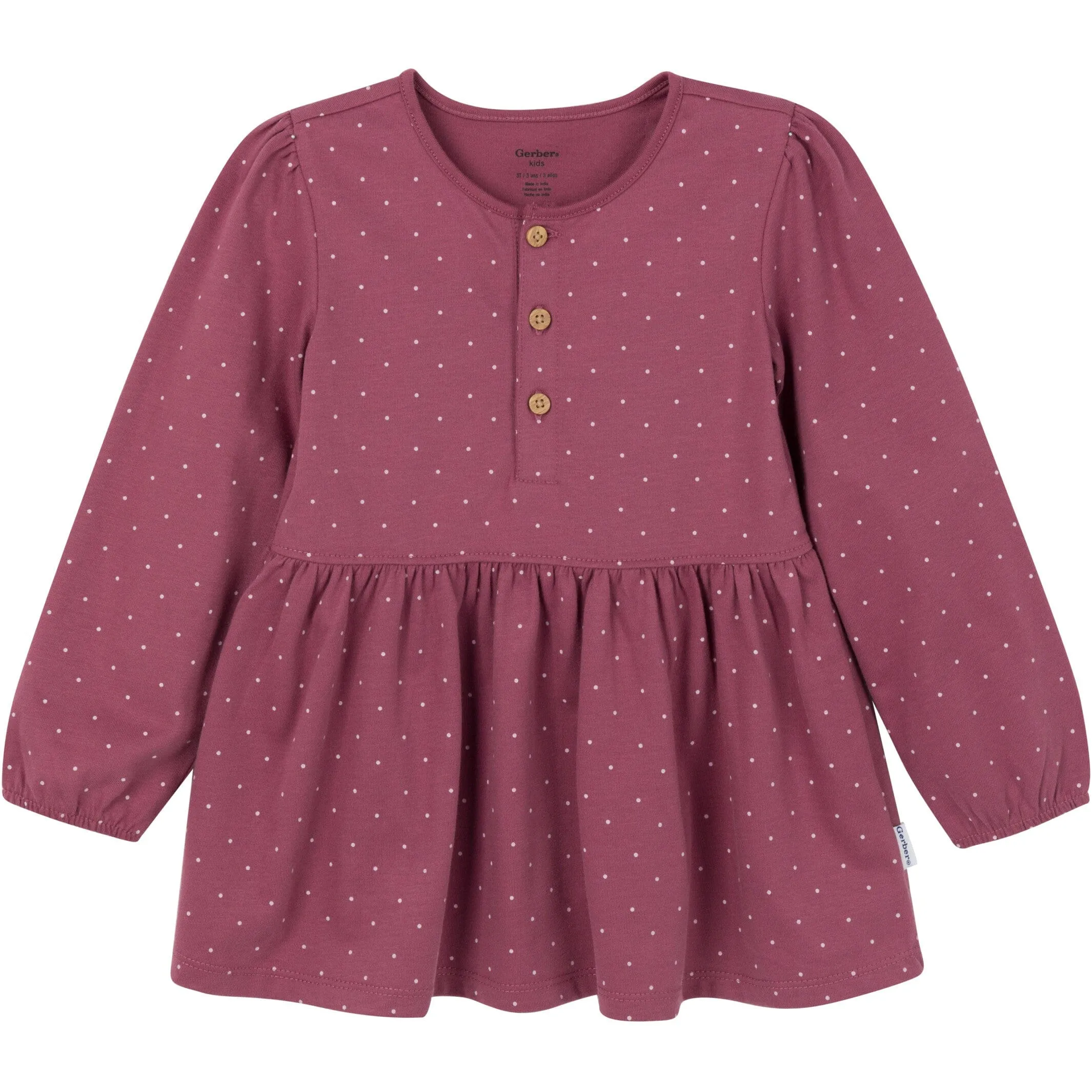 3-Piece Toddler Girls Brown/Violet Tunics and Leggings Gerber Childrenswea