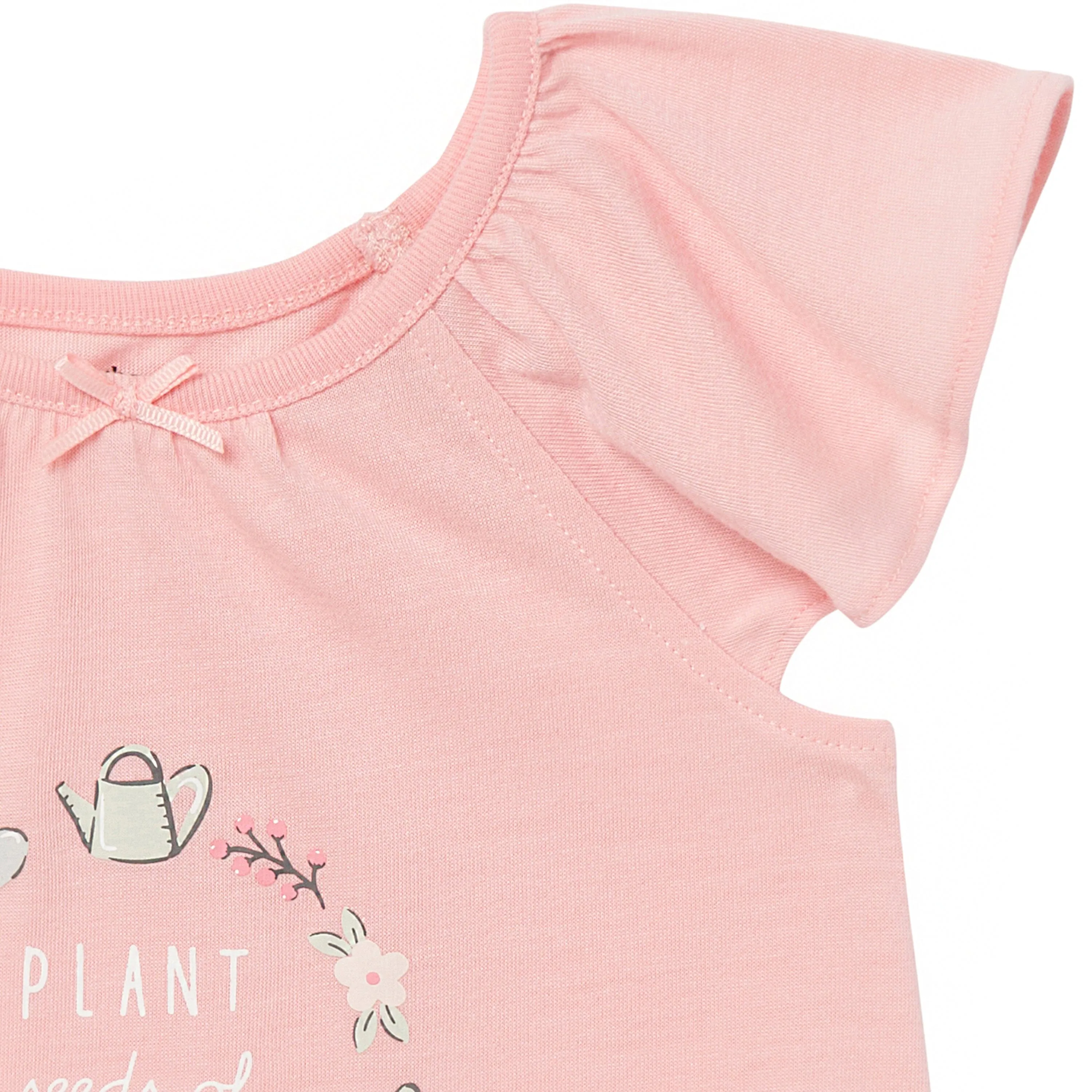 3-Piece Toddler Girls Gardening T-Shirt, Shorts & Pants Pajama Set Gerber Childrenswea
