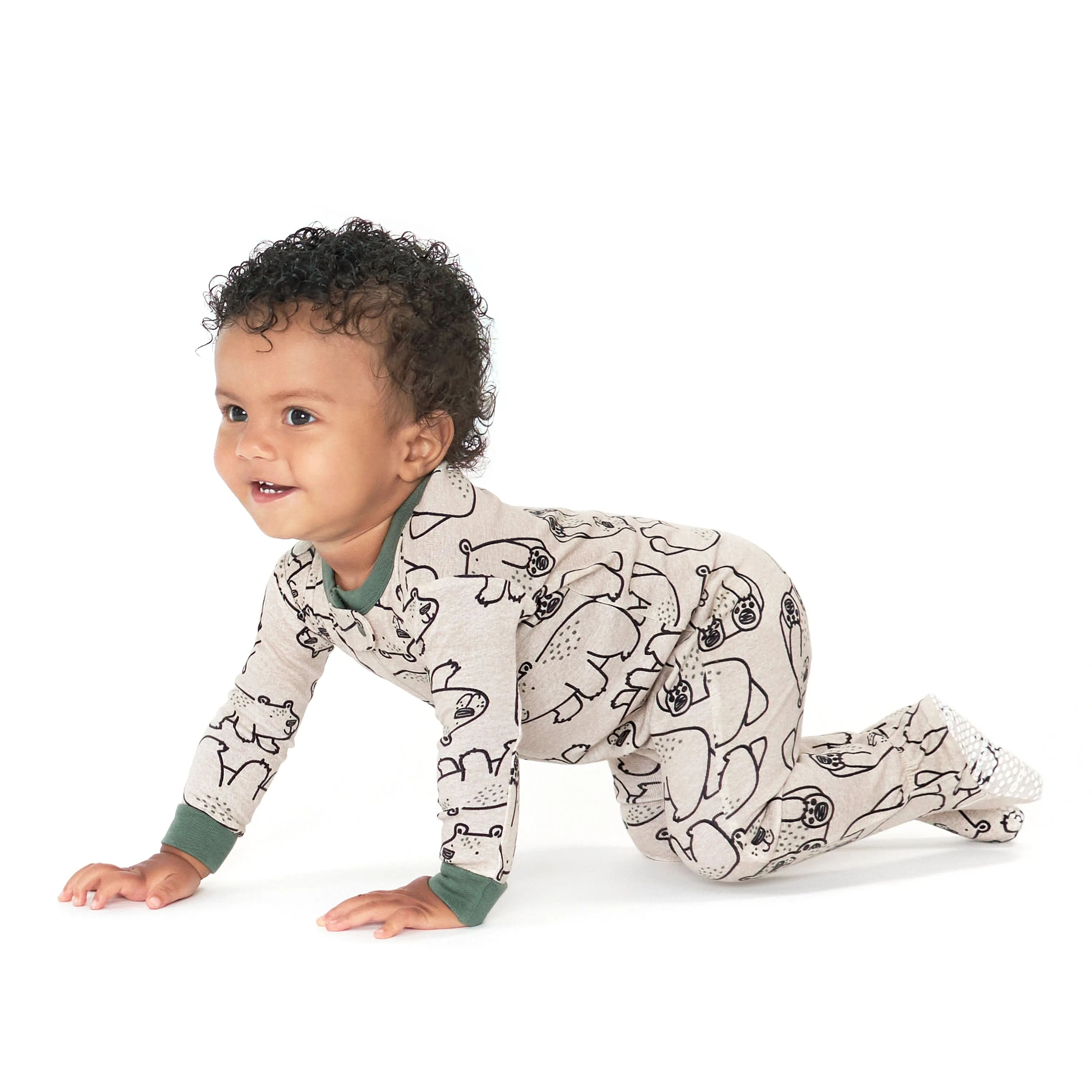 4-Pack Baby & Toddler Boys Bears & Construction Trucks Snug Fit Footed Cotton Pajamas Gerber Childrenswea