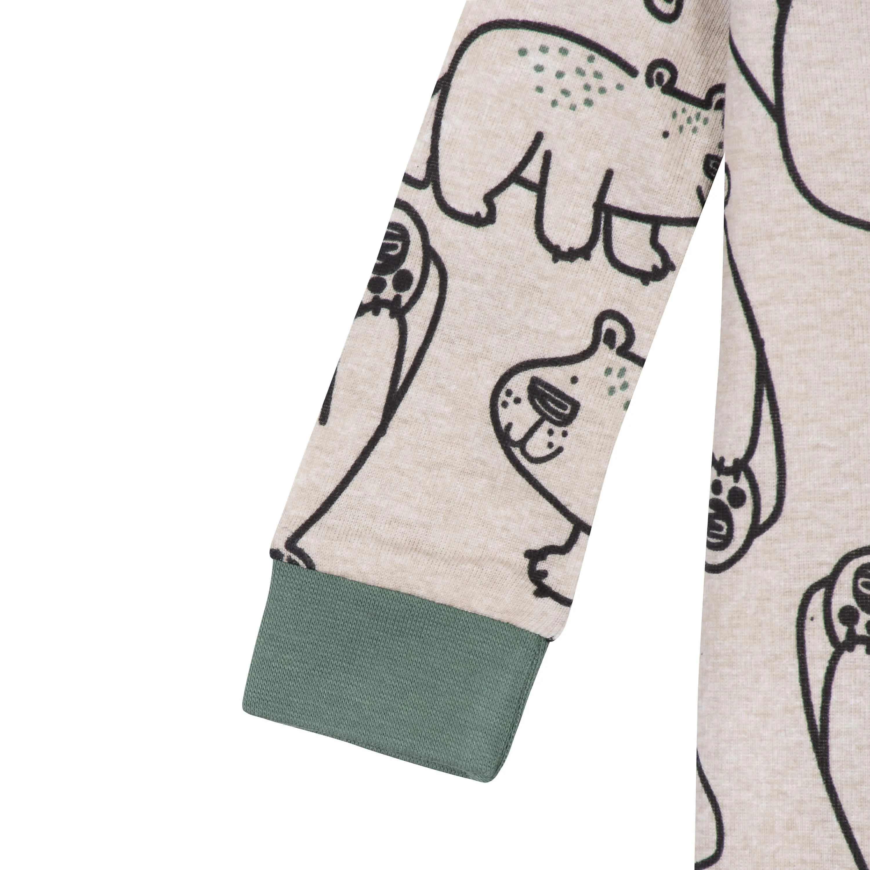 4-Pack Baby & Toddler Boys Bears & Construction Trucks Snug Fit Footed Cotton Pajamas Gerber Childrenswea