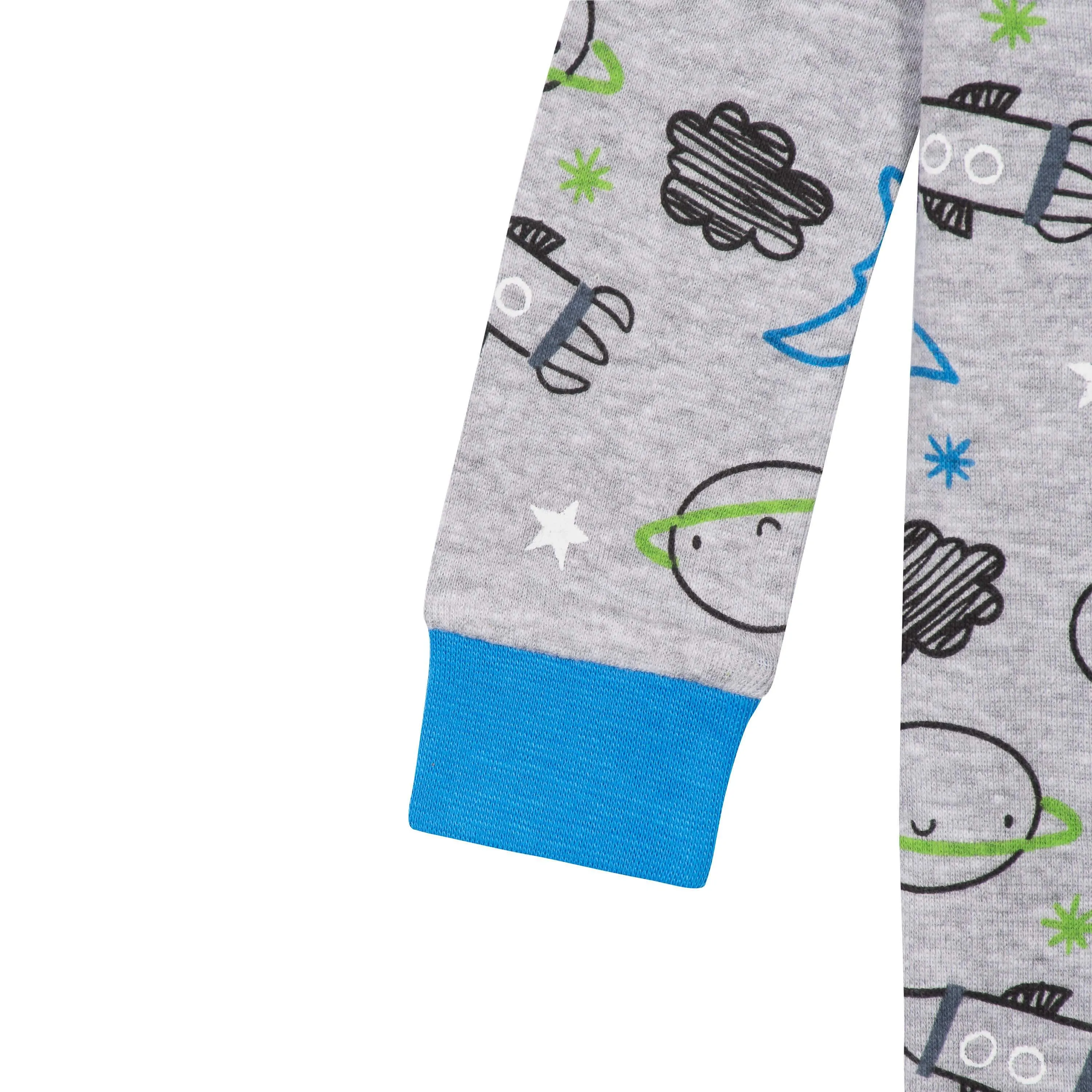 4-Pack Baby & Toddler Boys Dinosaurs & Space Snug Fit Footed Cotton Pajamas Gerber Childrenswea