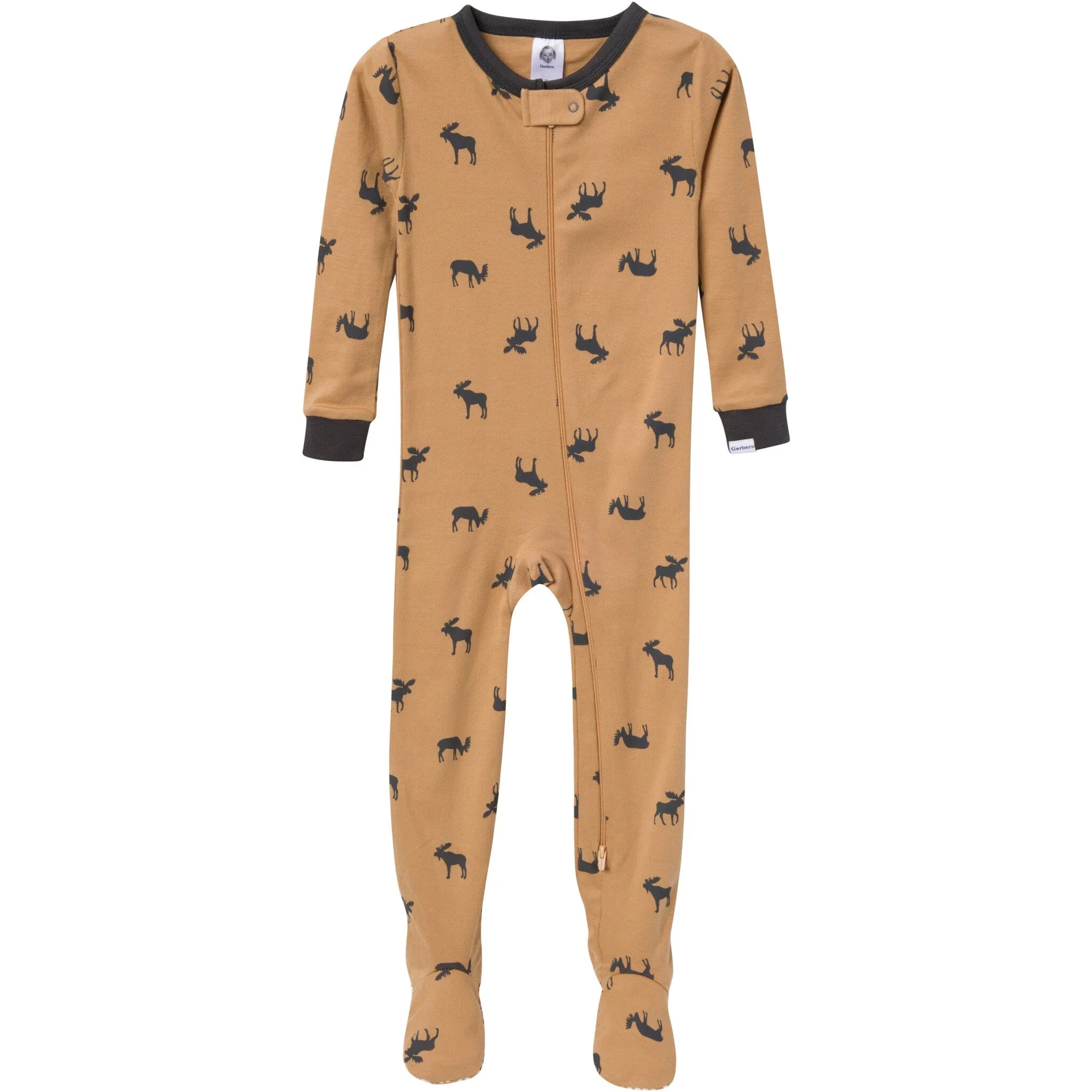 4-Pack Baby & Toddler Boys Moose Snug Fit Footed Pajamas Gerber Childrenswea