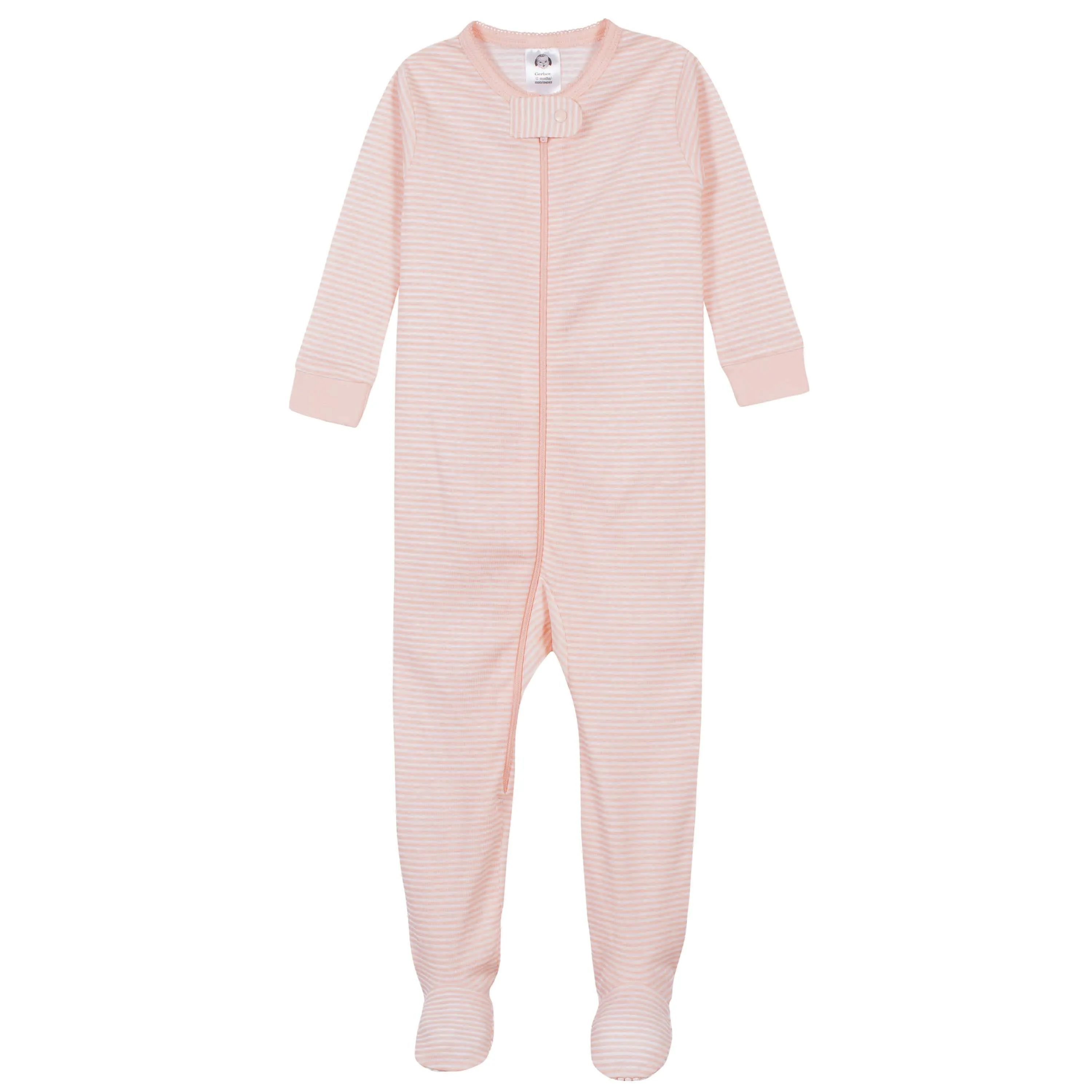 4-Pack Baby & Toddler Girls Llamas & Love Snug Fit Footed Cotton Pajamas Gerber Childrenswea