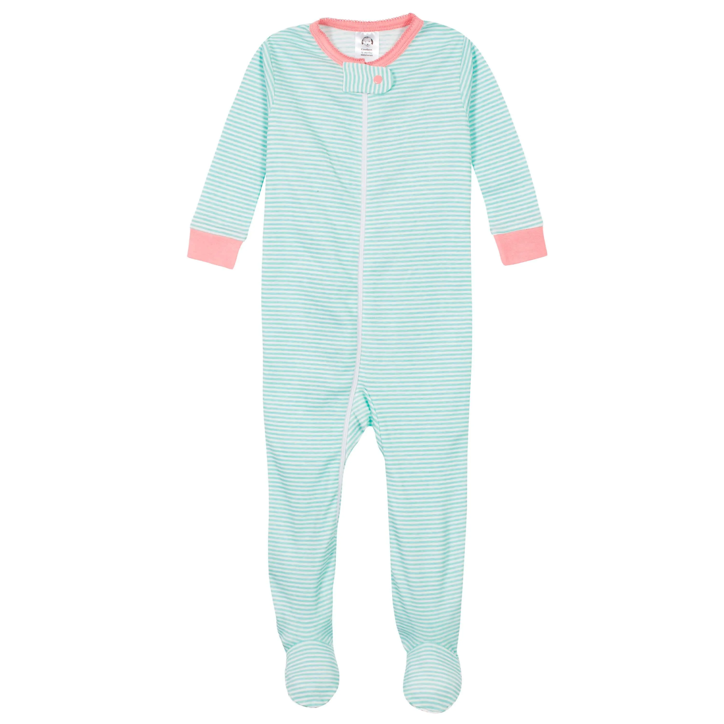 4-Pack Baby & Toddler Girls Llamas & Love Snug Fit Footed Cotton Pajamas Gerber Childrenswea