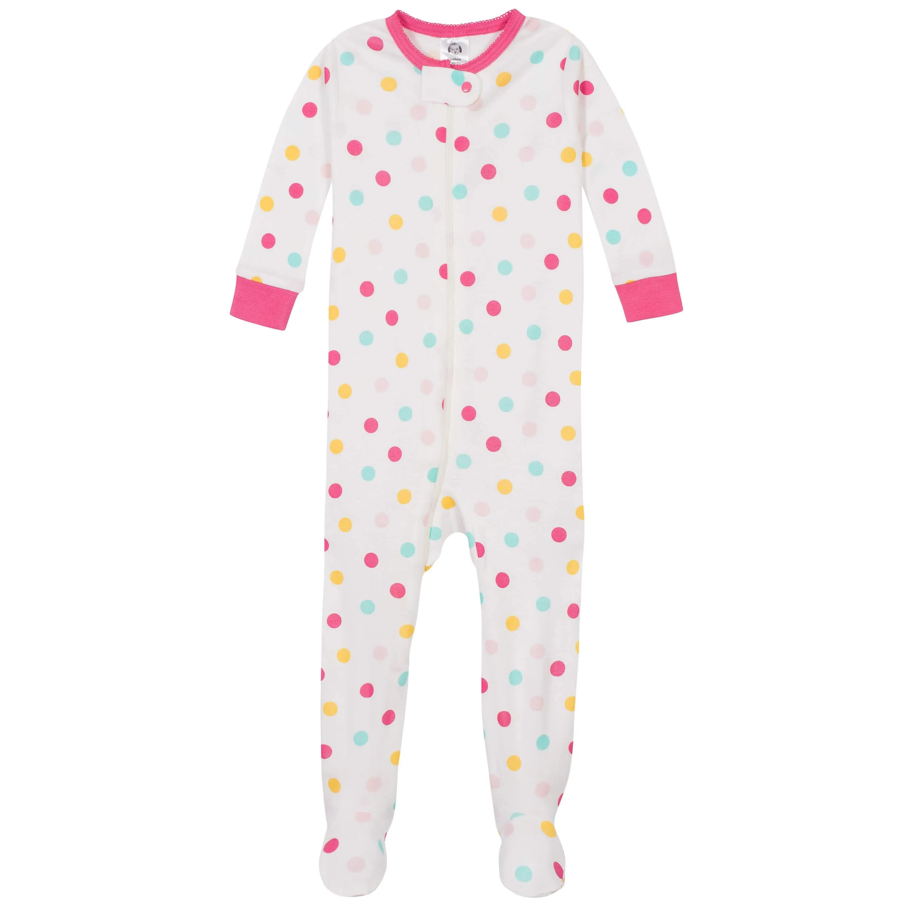 4-Pack Baby & Toddler Girls Unicorns & Cats Snug Fit Footed Cotton Pajamas Gerber Childrenswea