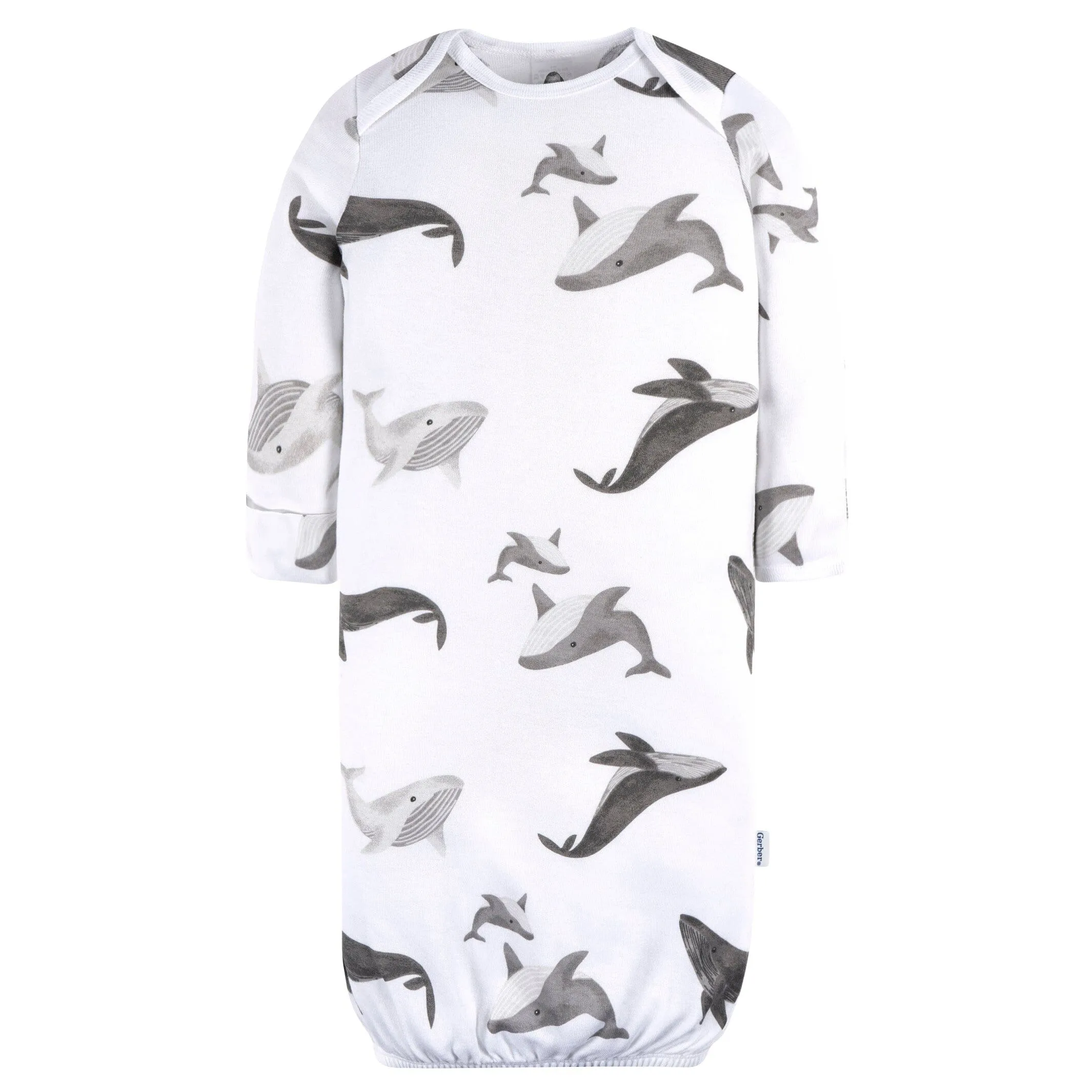 4-Pack Baby Boys Grey Coastal Gowns Gerber Childrenswea