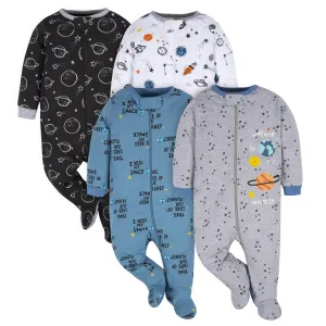 4-Pack Baby Boys Space Explorer Sleep 'N Plays Gerber Childrenswea
