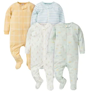 4-Pack Baby Neutral Farm Sleep 'N Plays Gerber Childrenswea
