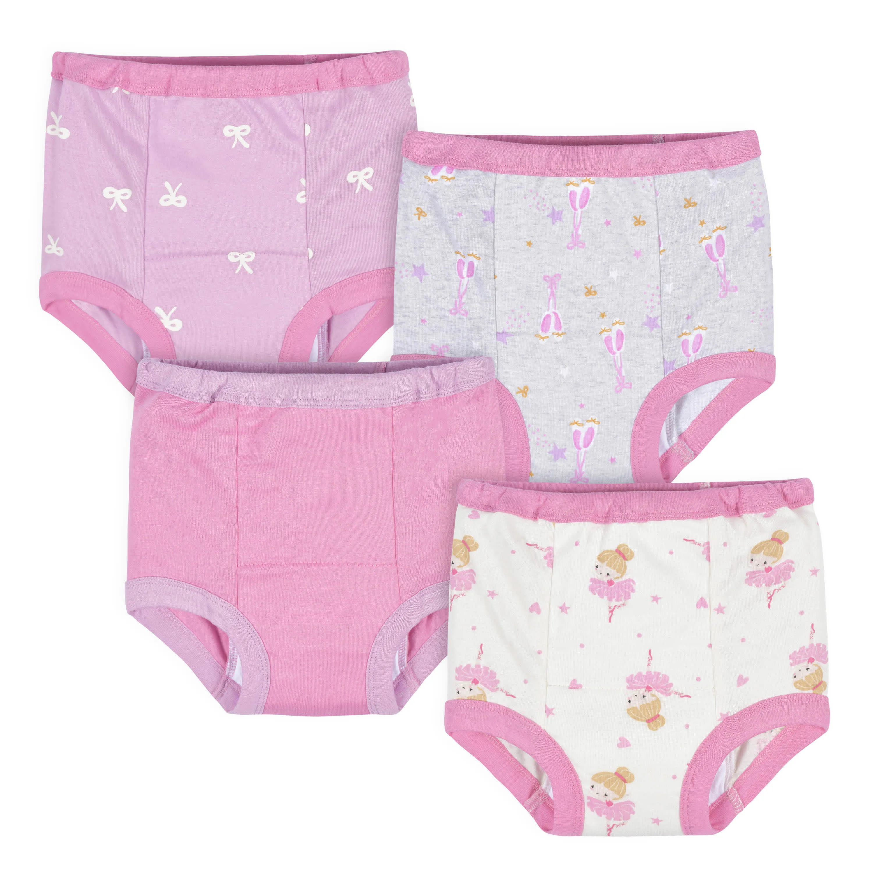 4-Pack Toddler Girls Ballerina Training Pants Gerber Childrenswea