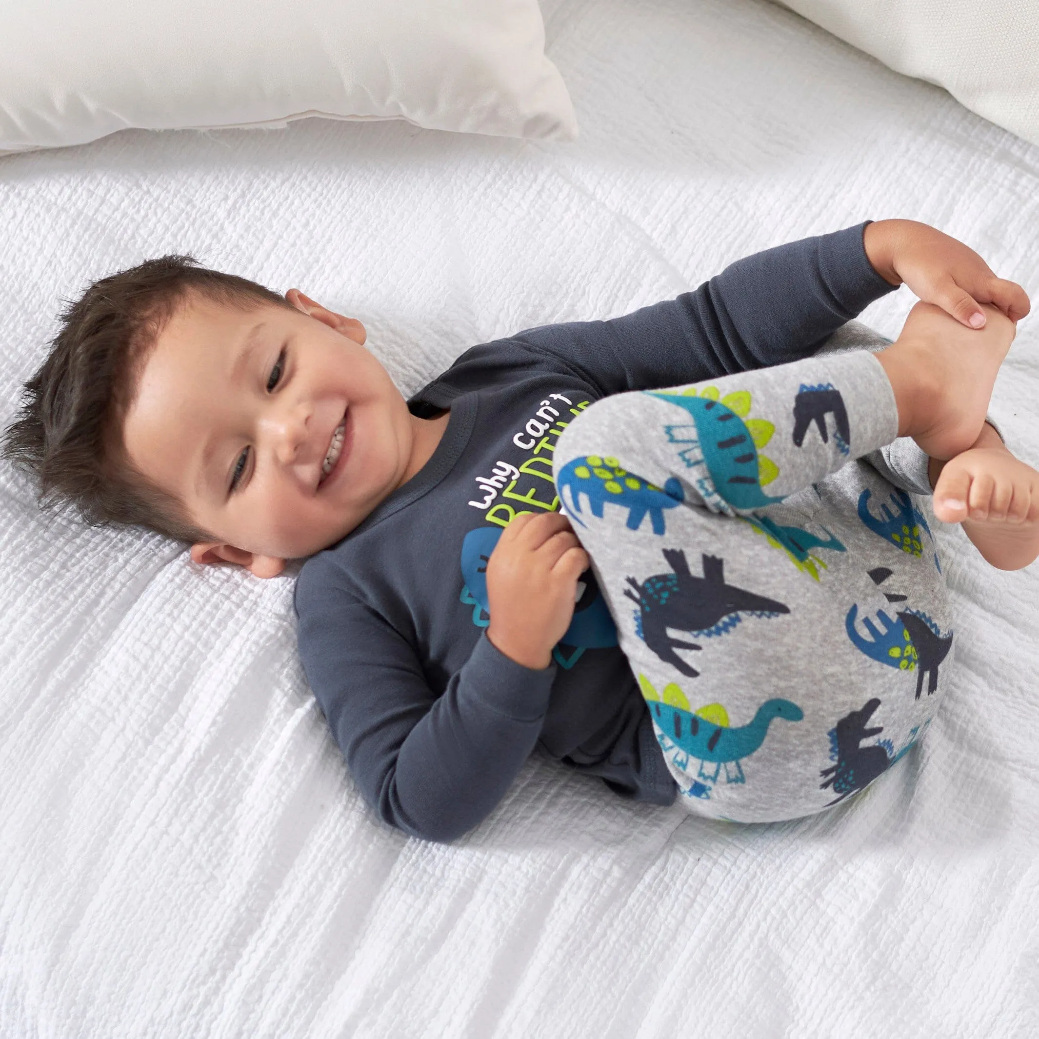 4-Piece Infant & Toddler Boys Big Dino Snug Fit Cotton Pajamas Gerber Childrenswea