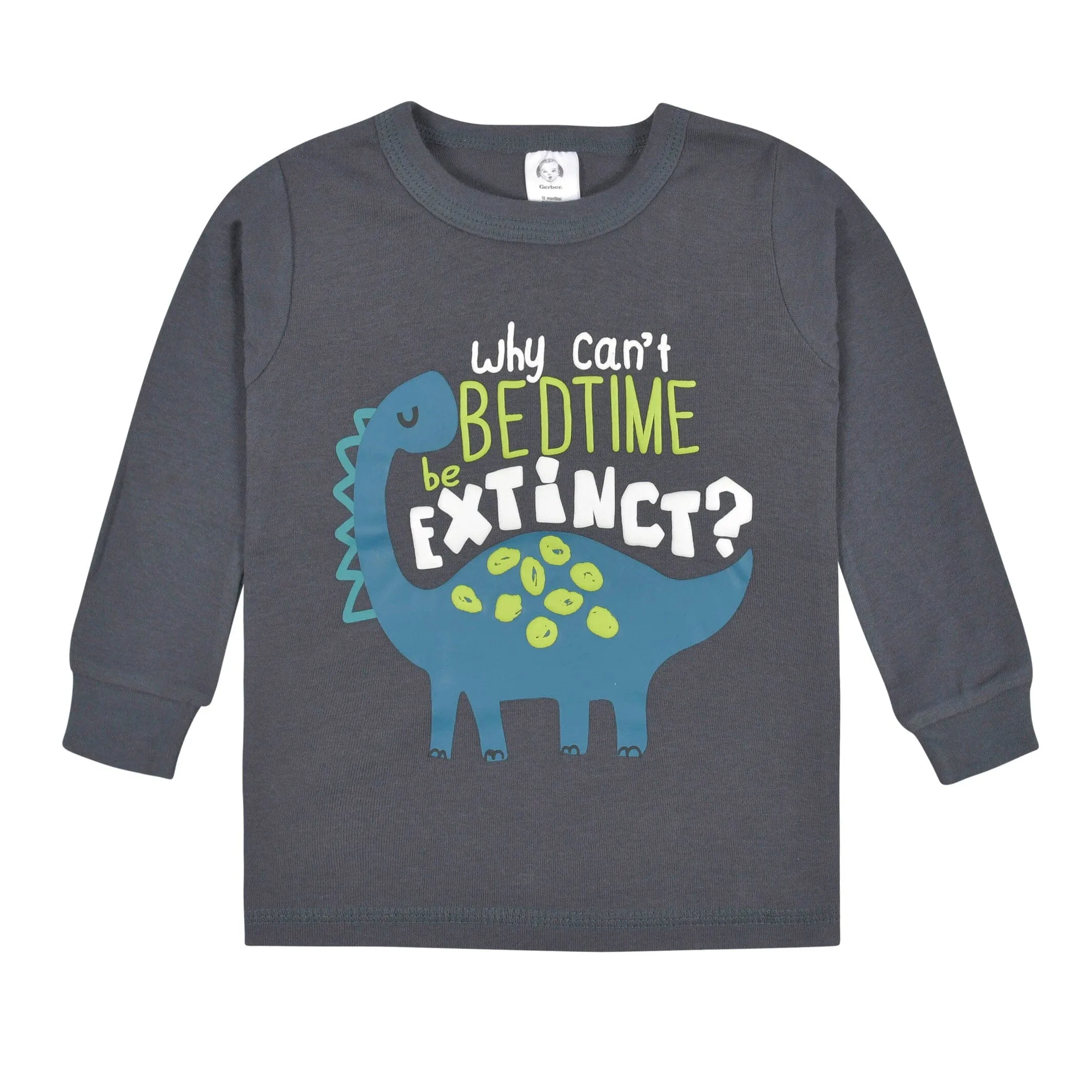 4-Piece Infant & Toddler Boys Big Dino Snug Fit Cotton Pajamas Gerber Childrenswea