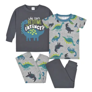 4-Piece Infant & Toddler Boys Big Dino Snug Fit Cotton Pajamas Gerber Childrenswea