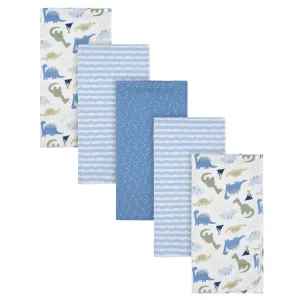 5-Pack Baby Boys Dinosaur Flannel Receiving Blankets Gerber Childrenswea