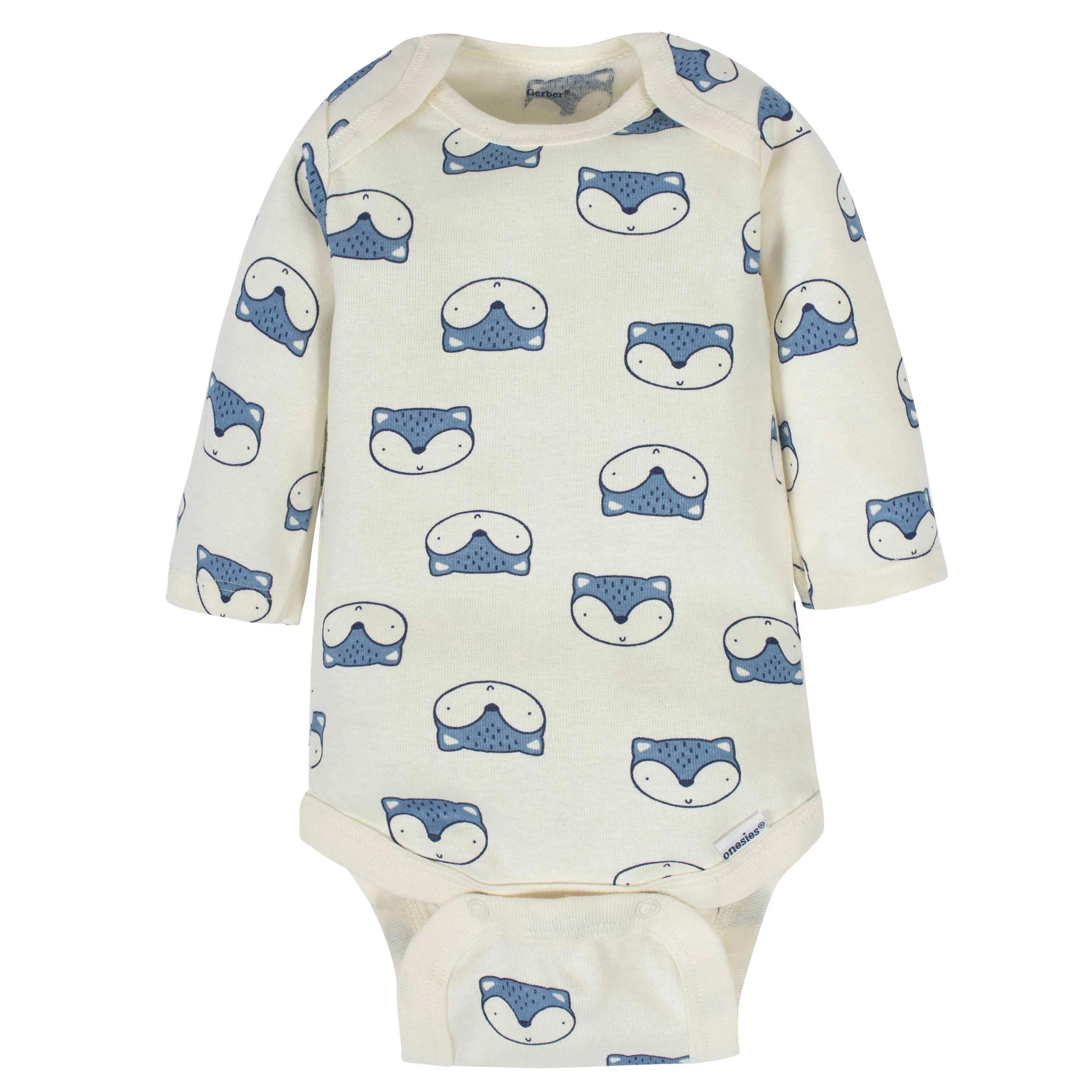 6-Pack Baby Boys Fox Long Sleeve Onesies Bodysuits Gerber Childrenswea
