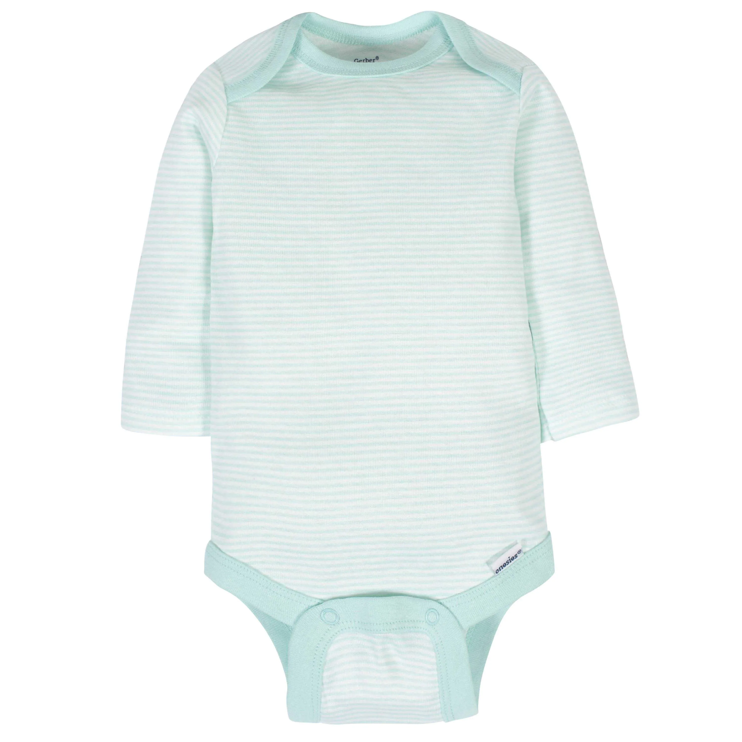 6-Pack Baby Neutral Animals Long Sleeve Onesies Bodysuits Gerber Childrenswea