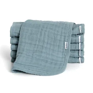 6-Pack Baby Neutral Teal Muslin Burp Cloths Gerber Childrenswea