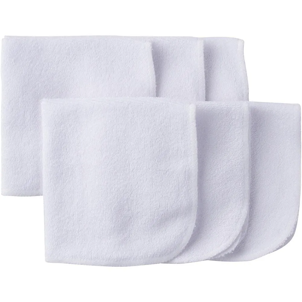 6-Pack White Terry Washcloths Gerber Childrenswea
