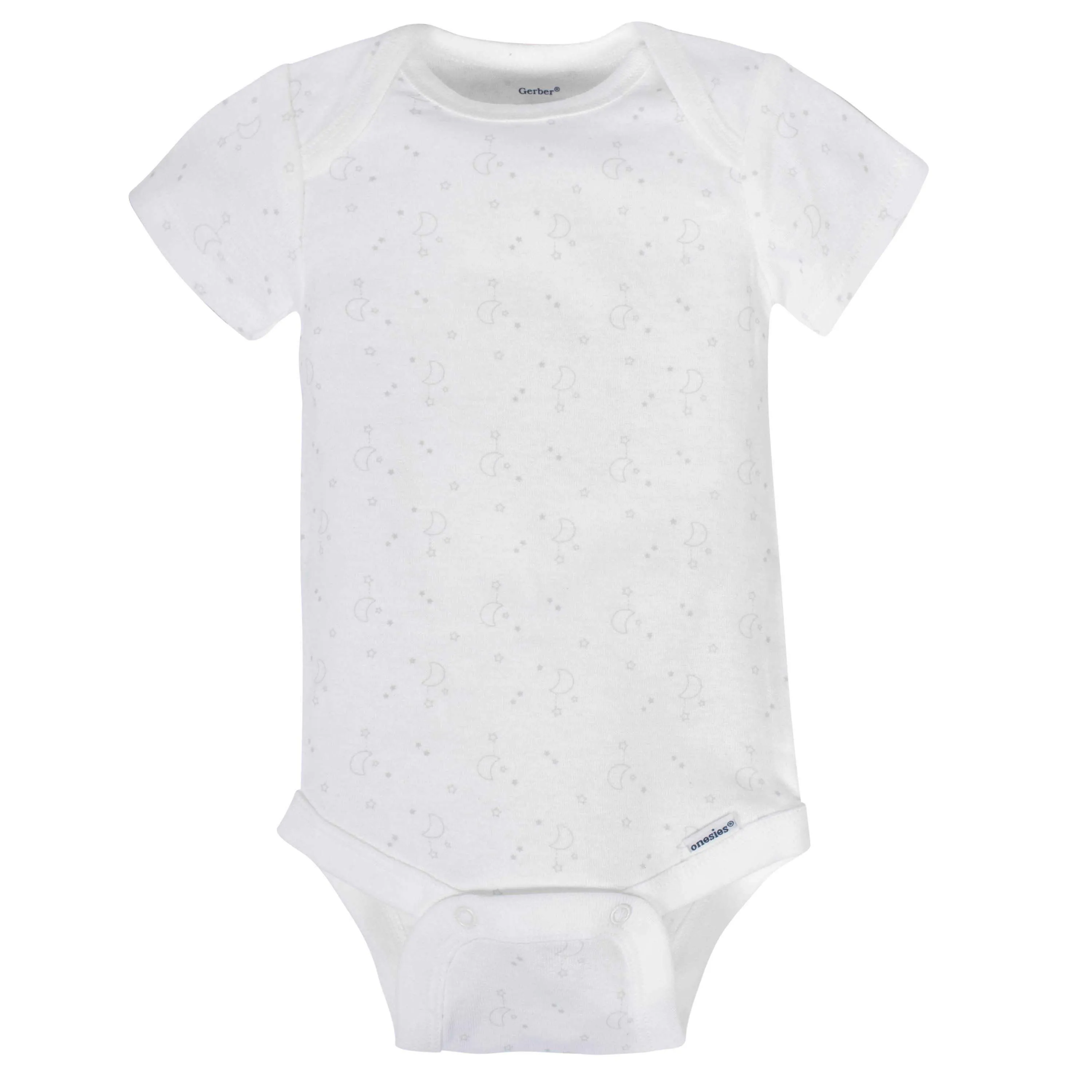 8-pack Baby Neutral Animals Short Sleeve Onesies Bodysuits Gerber Childrenswea