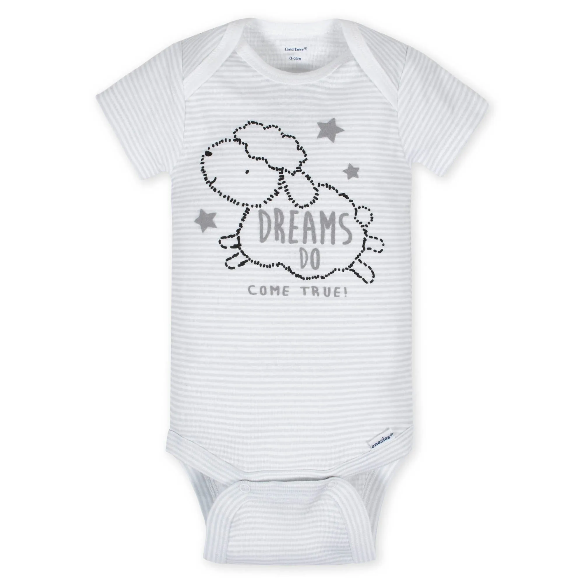 8-pack Baby Neutral Sheep Short Sleeve Onesies Bodysuits Gerber Childrenswea
