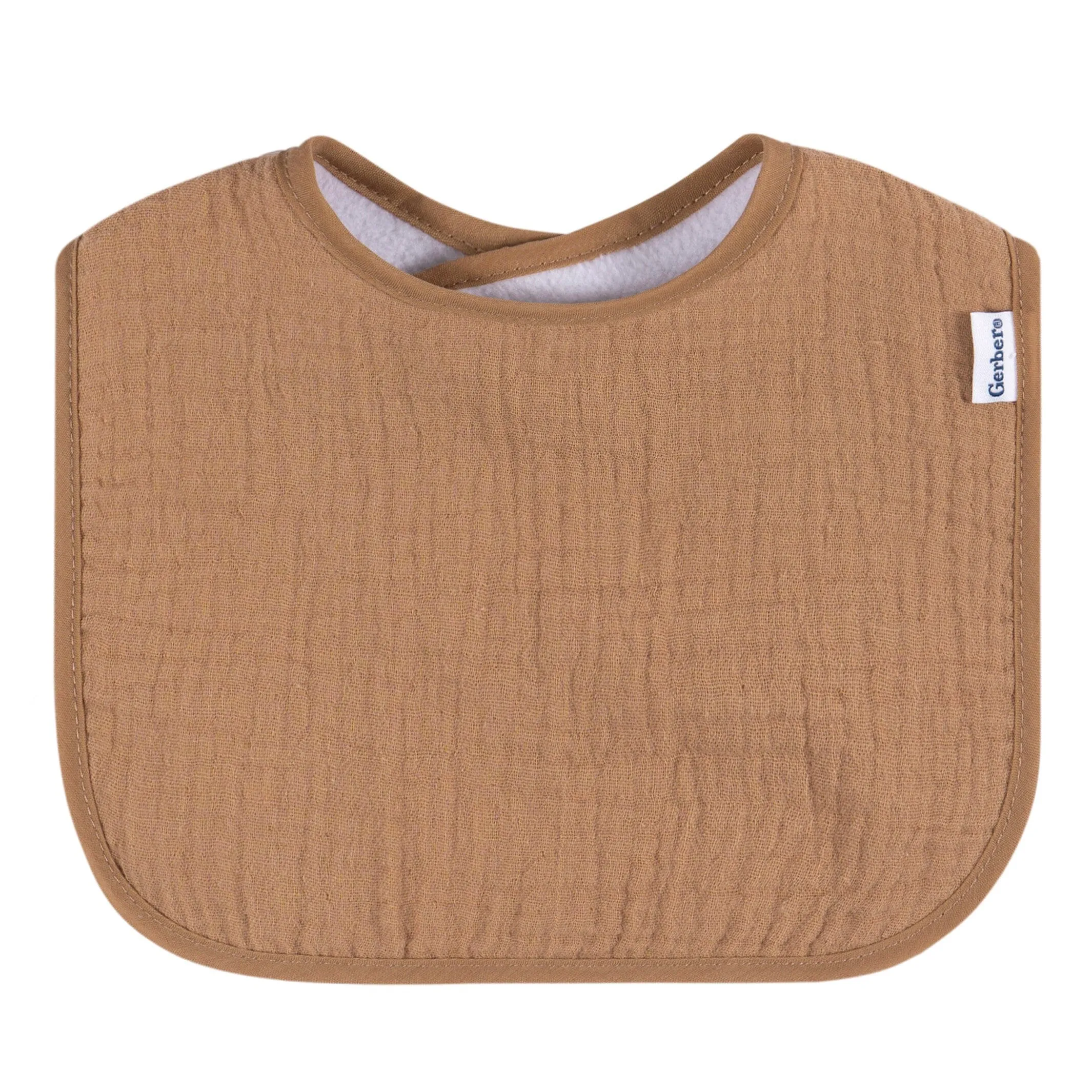 8-Pack Baby Neutral Warm Shades Muslin Drooling Bibs Gerber Childrenswea