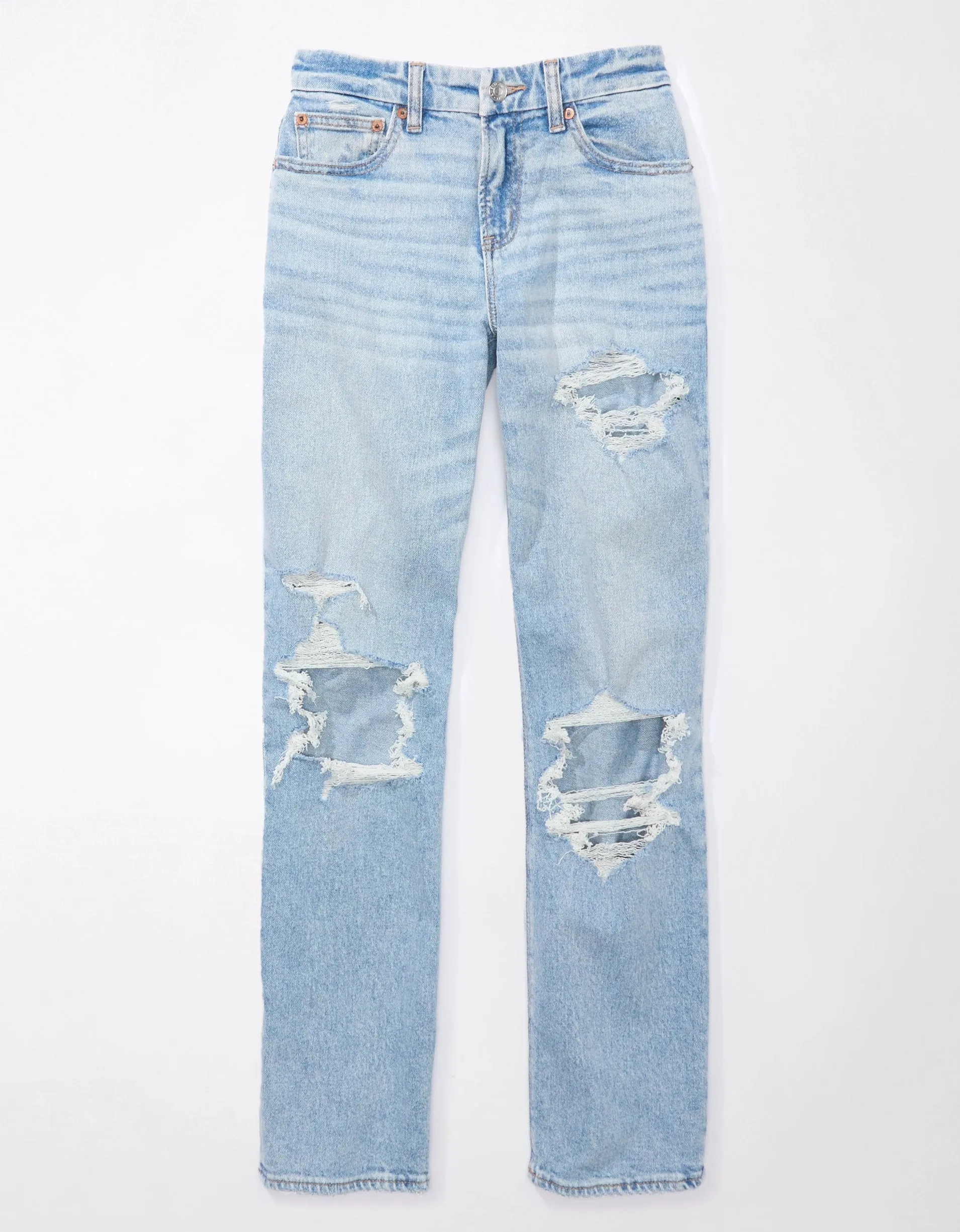AE Stretch Curvy High-Waisted Straight Jean