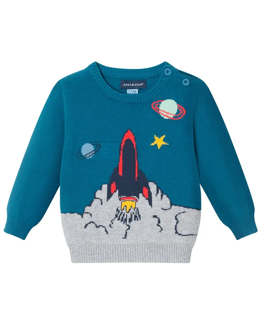 Andy & Evan Space Ship Sweater Set