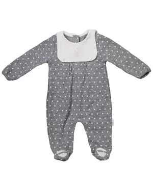 Andywawa Kitten Polka Dot Babysuit & Bib