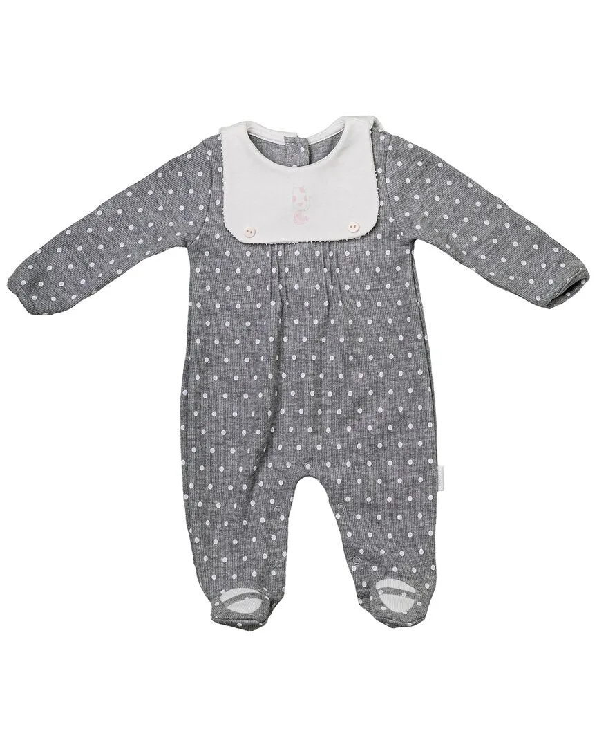 Andywawa Kitten Polka Dot Babysuit & Bib