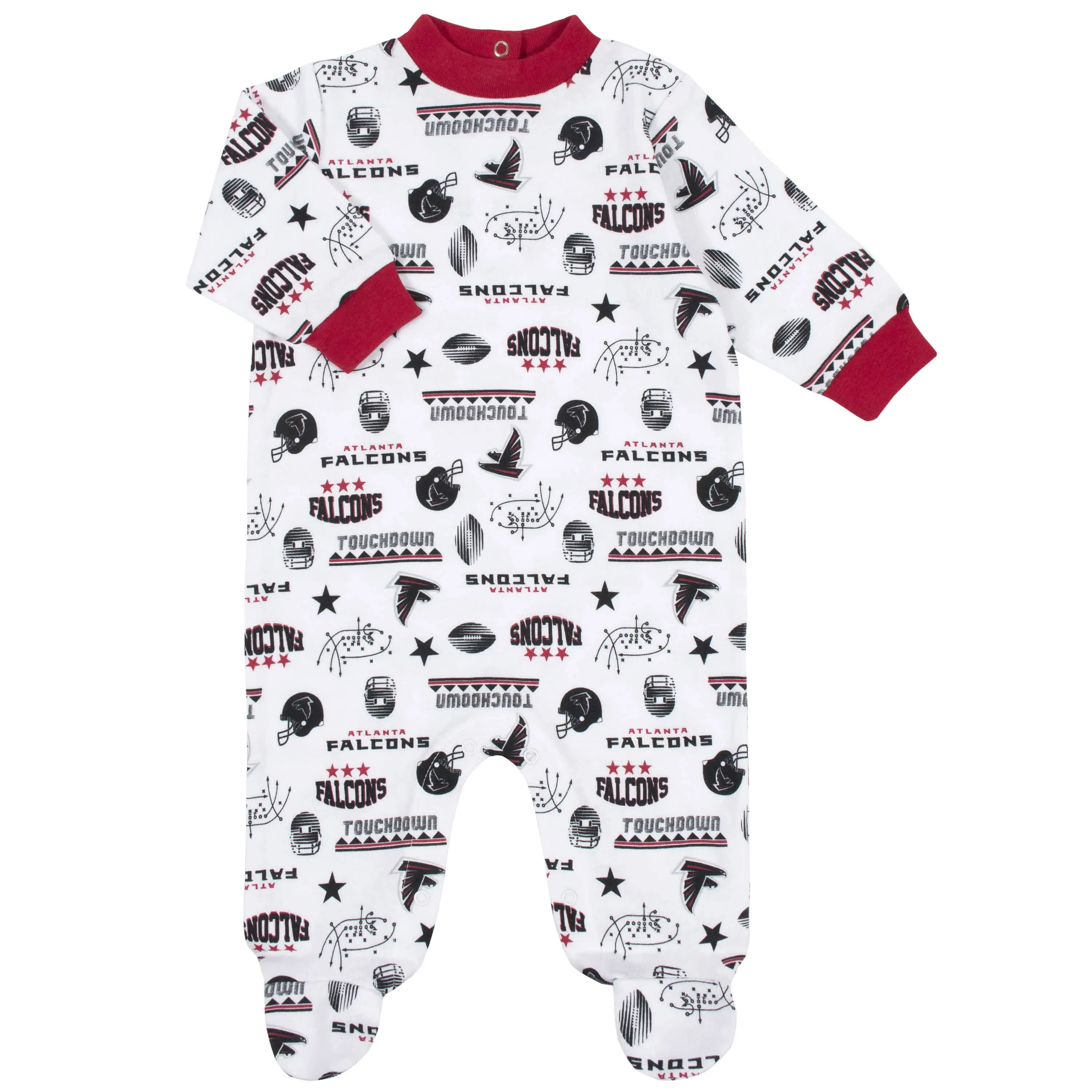 Atlanta Falcons 3-Piece Baby Boys Bodysuit, Sleep 'N Play, and Cap Set Gerber Childrenswea