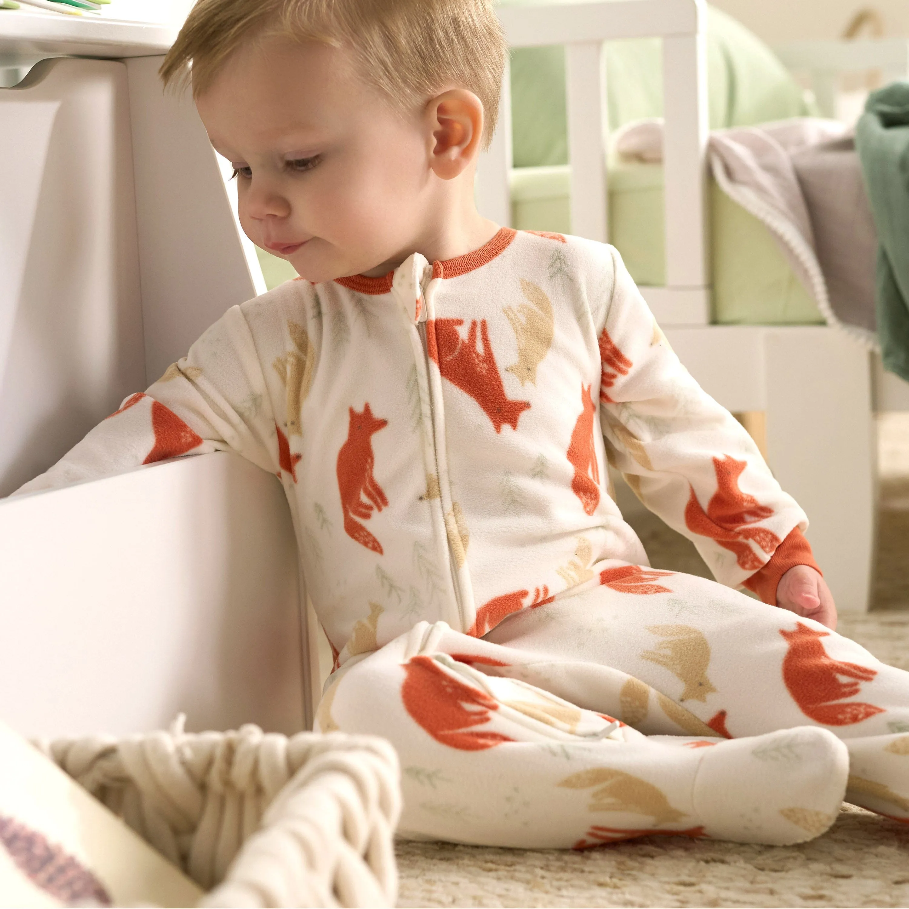 Baby & Toddler Boys Fox Footed Fleece Pajamas Gerber Childrenswea