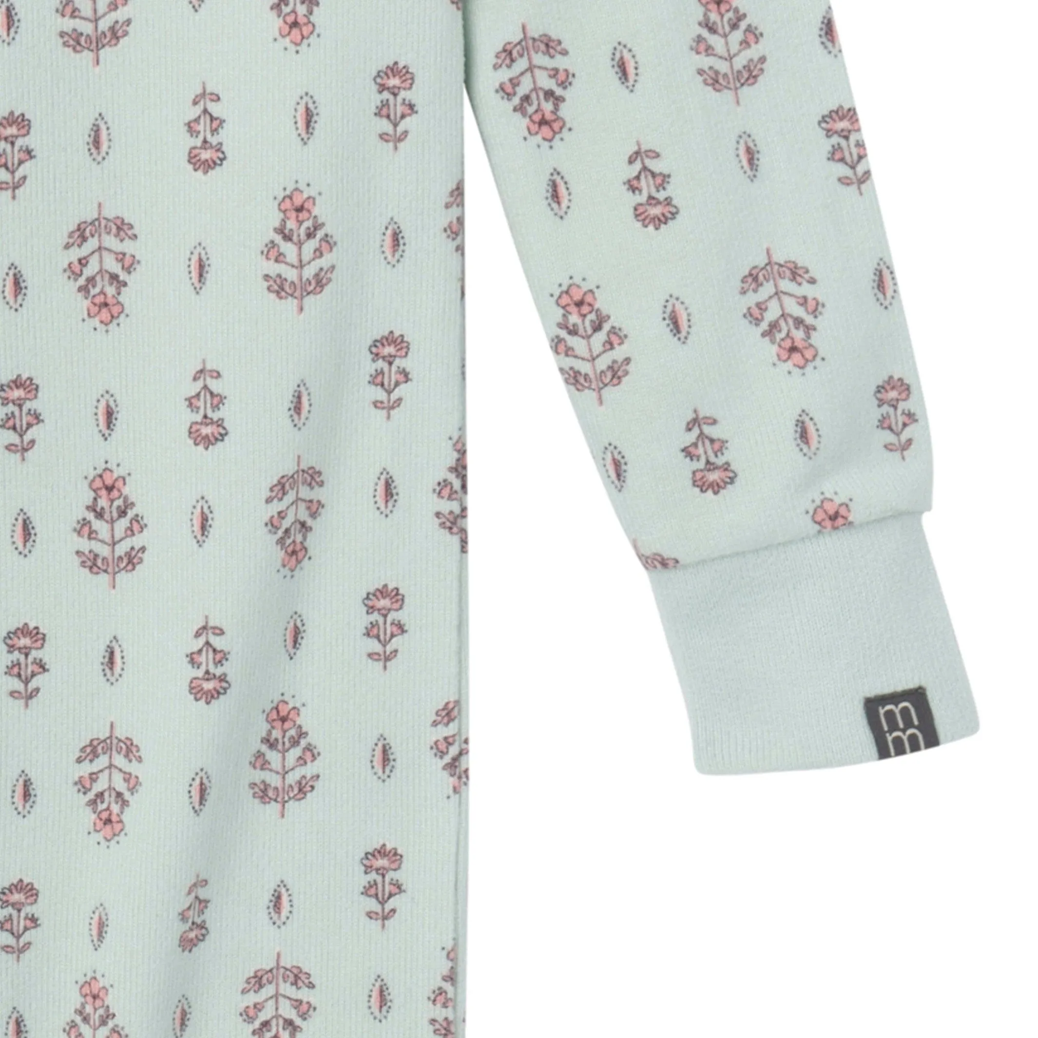 Baby & Toddler Girls Light Green Fleur Hacci Footless Pajamas Gerber Childrenswea