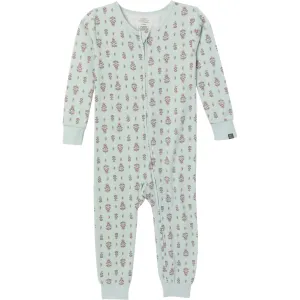 Baby & Toddler Girls Light Green Fleur Hacci Footless Pajamas Gerber Childrenswea