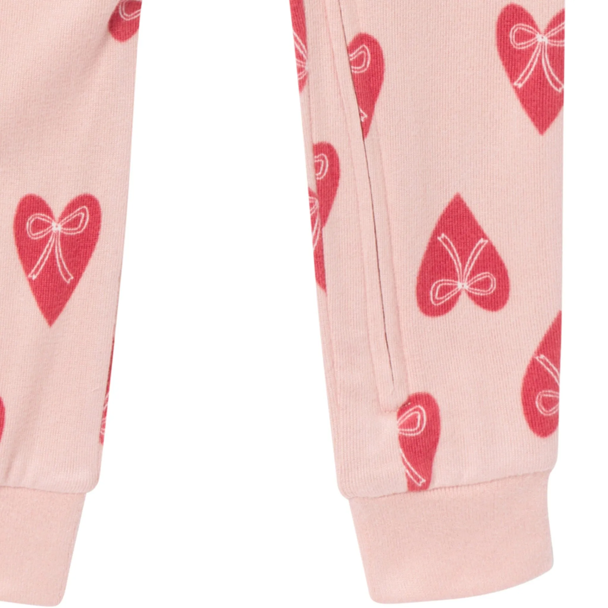 Baby & Toddler Girls Pink Hearts Snug Fitting Footless Pajamas Gerber Childrenswea