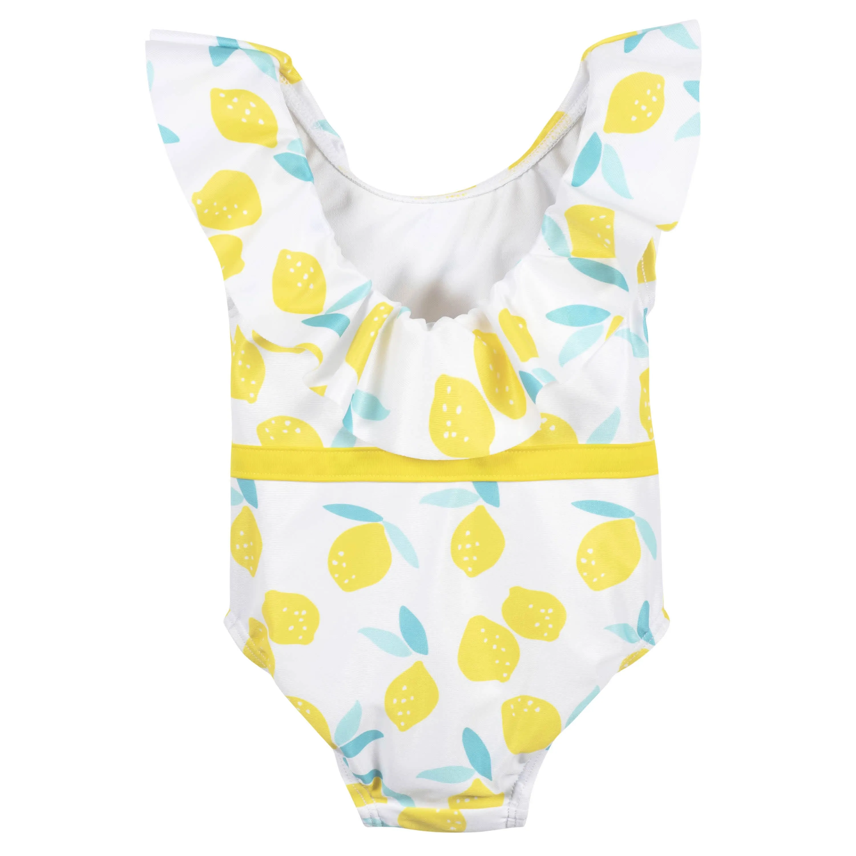 Baby & Toddler Girls UPF 50  Lemon Squeeze One-Piece Swimsuit With Ruffle Gerber Childrenswea
