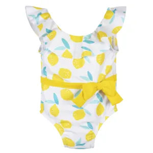 Baby & Toddler Girls UPF 50  Lemon Squeeze One-Piece Swimsuit With Ruffle Gerber Childrenswea